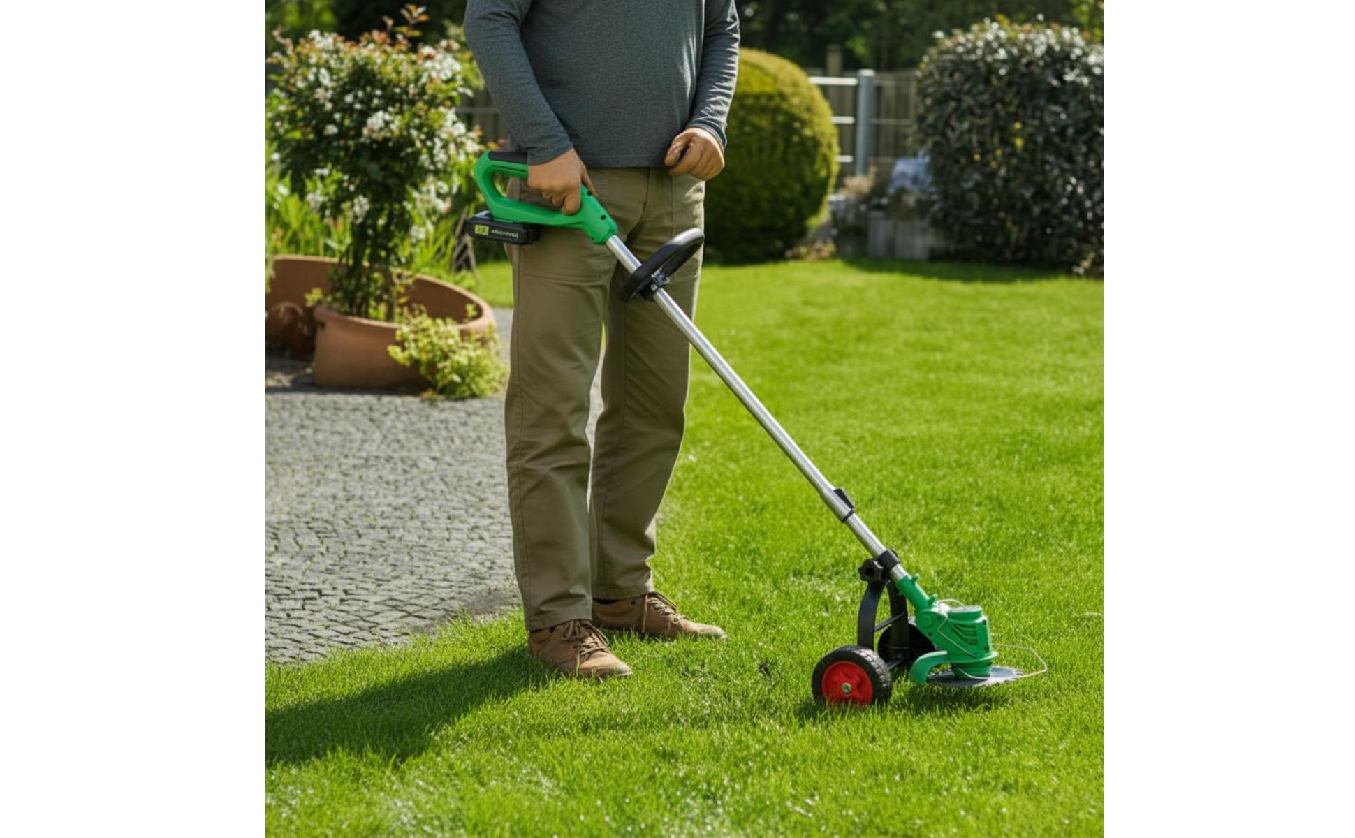 Grass Rolling Support Labor Saving String Trimmer Support Wheels