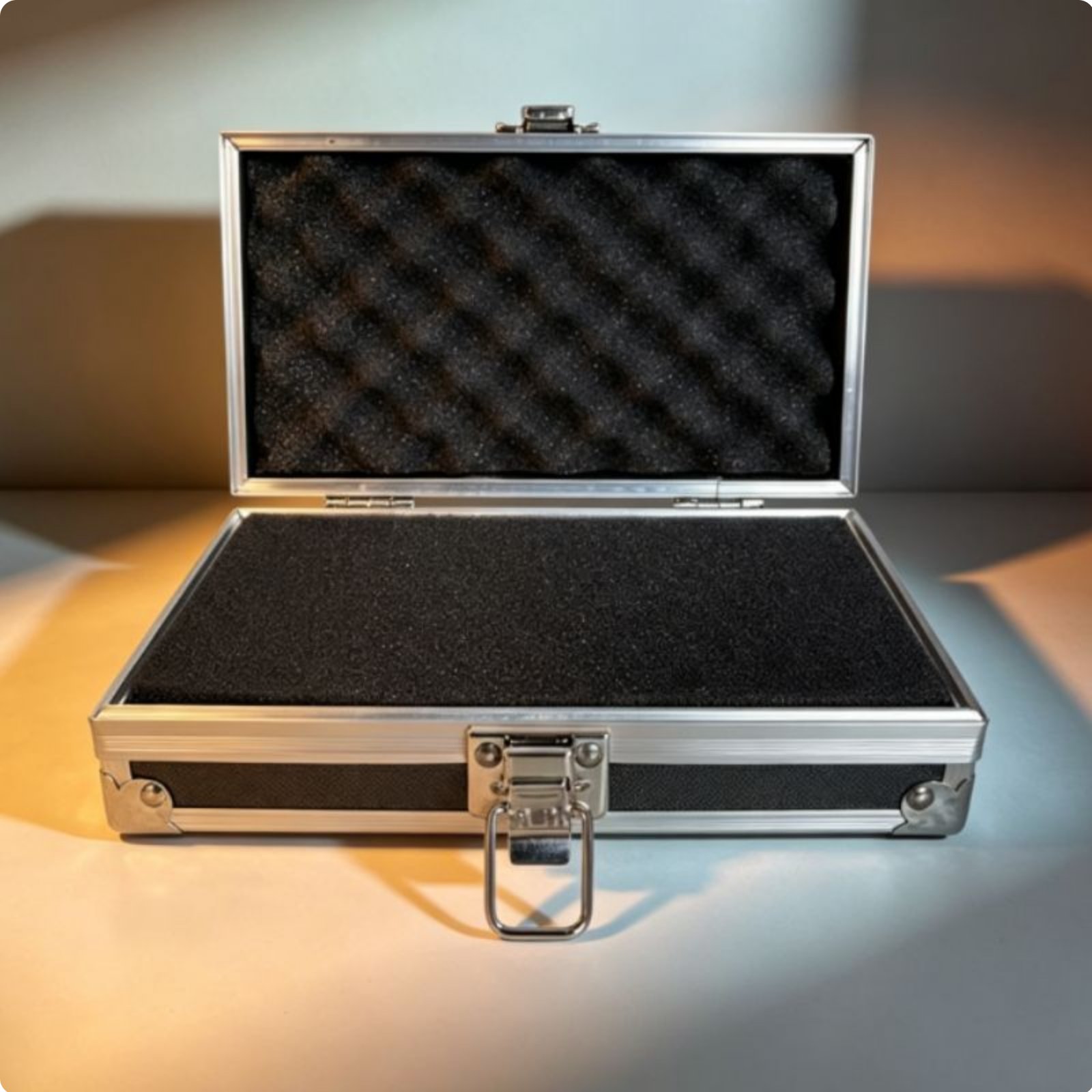 Aluminum Tool Box Rustproof Small Metal Briefcase Reinforced Corners