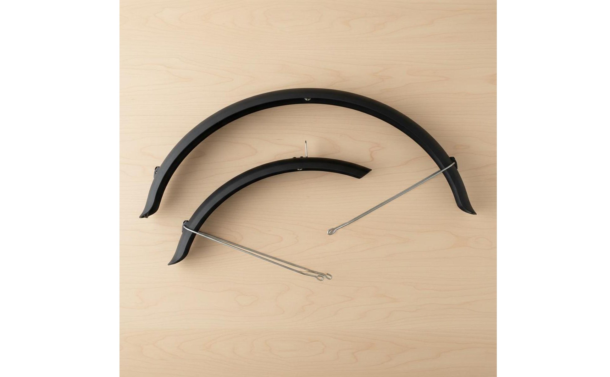 2 Pieces Mountain Bike Mudguard Matte Black Finish for Muddy Trails, Rainy Days