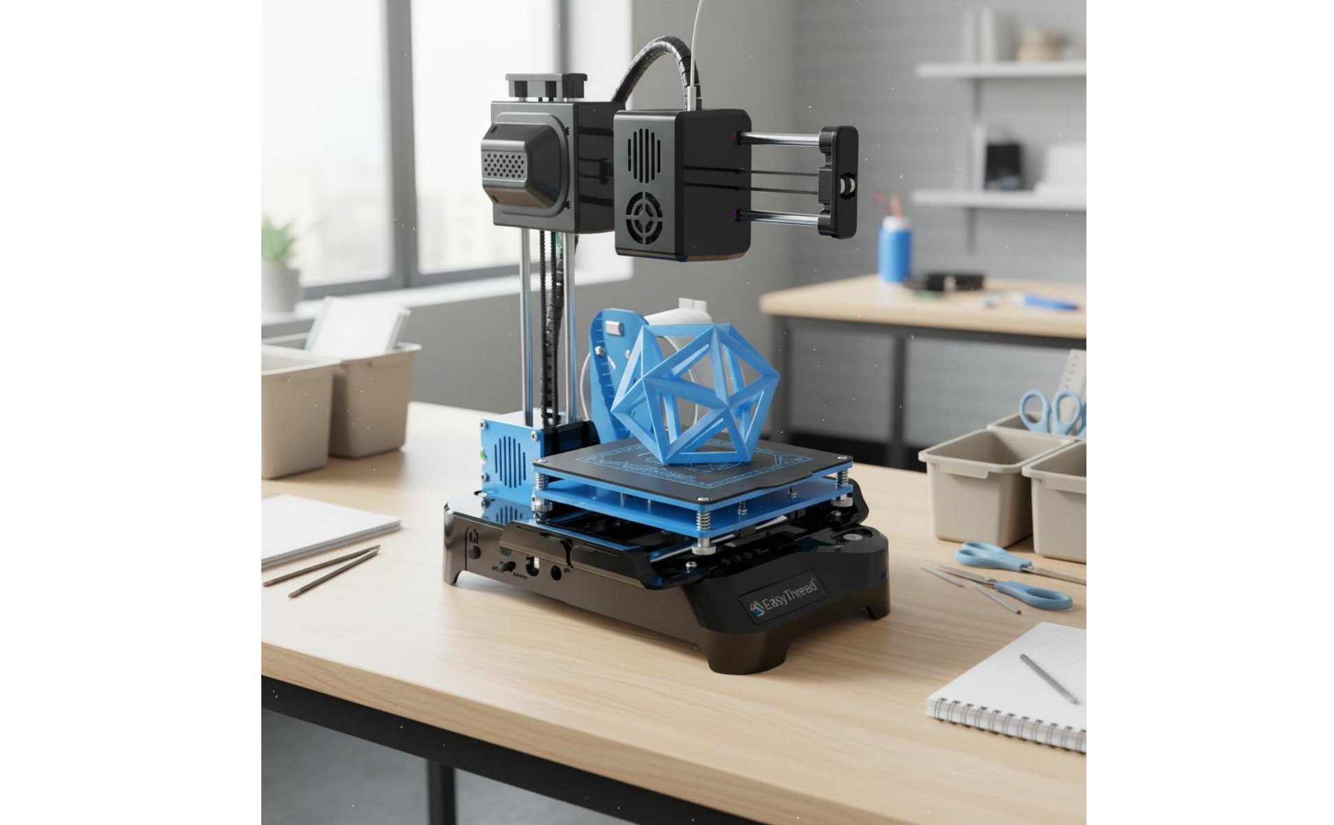 Desktop-3D-Drucker tragbar Mini-3D-Drucker einfach zu bedienen für Klassenzimmer