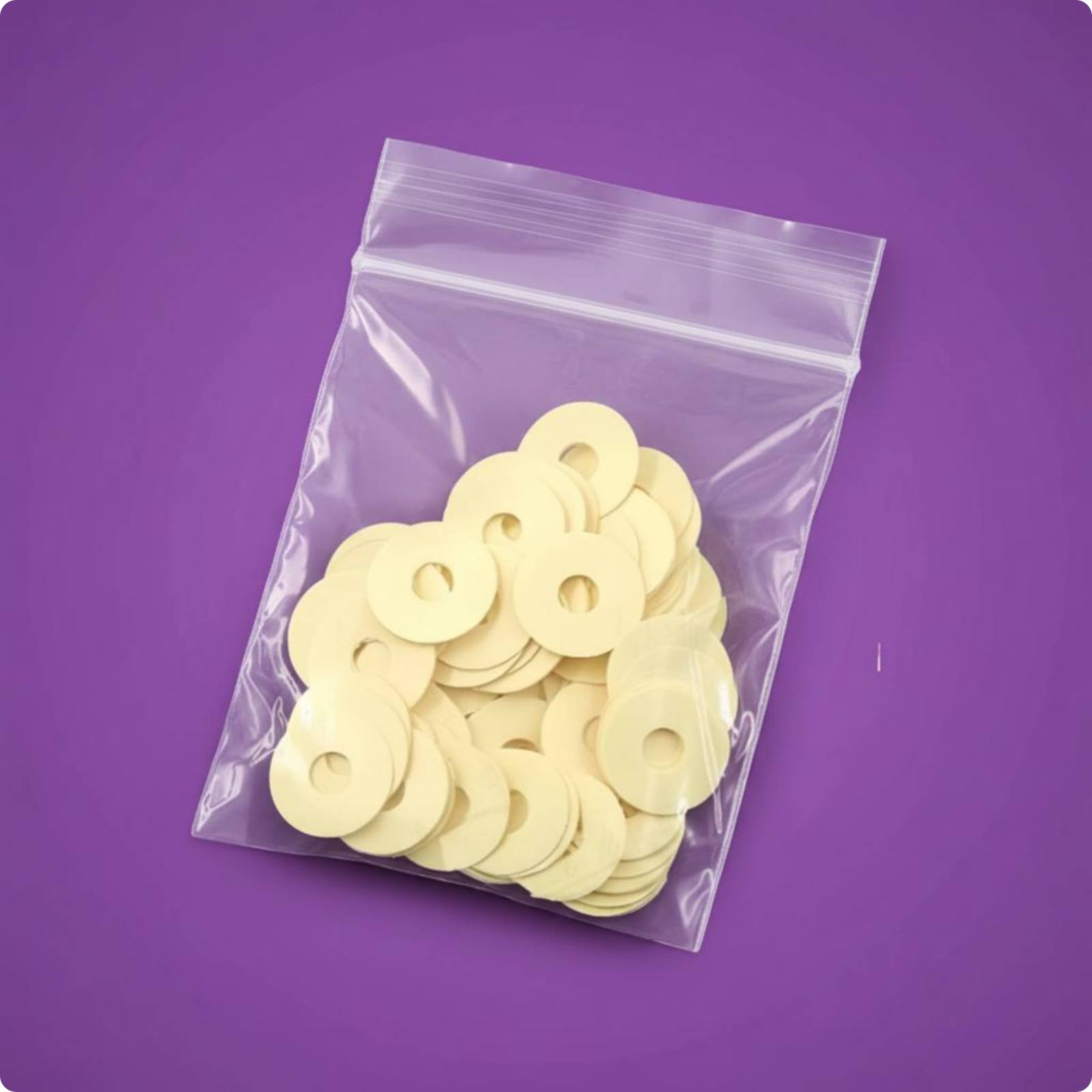 100 Pieces Piano Paper Washers Assorted Thicknesses for DIY Hobbyists