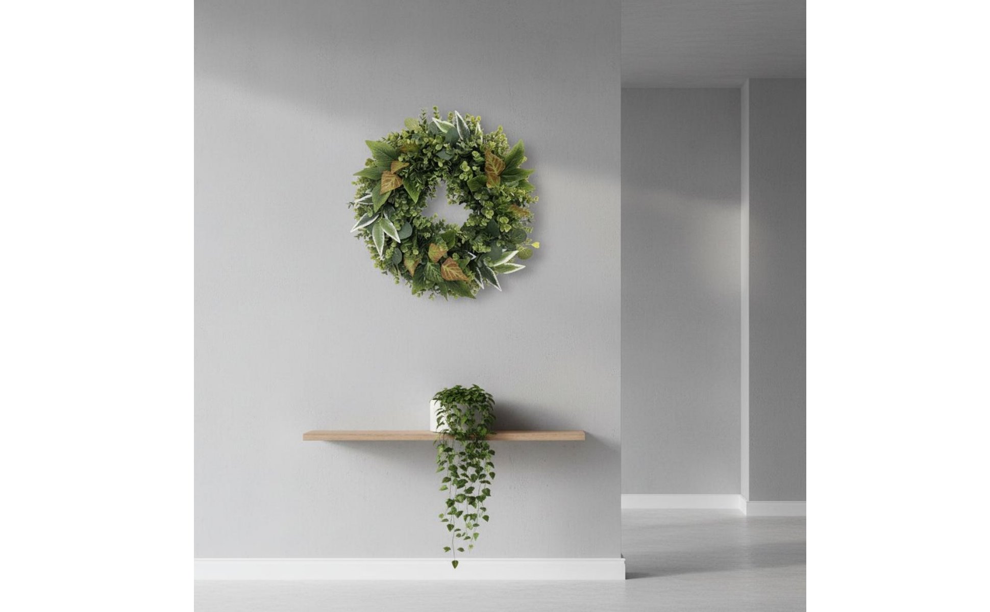 Eucalyptus Wreath Realistic Look Artificial Eucalyptus Wreath for Easter, Wall