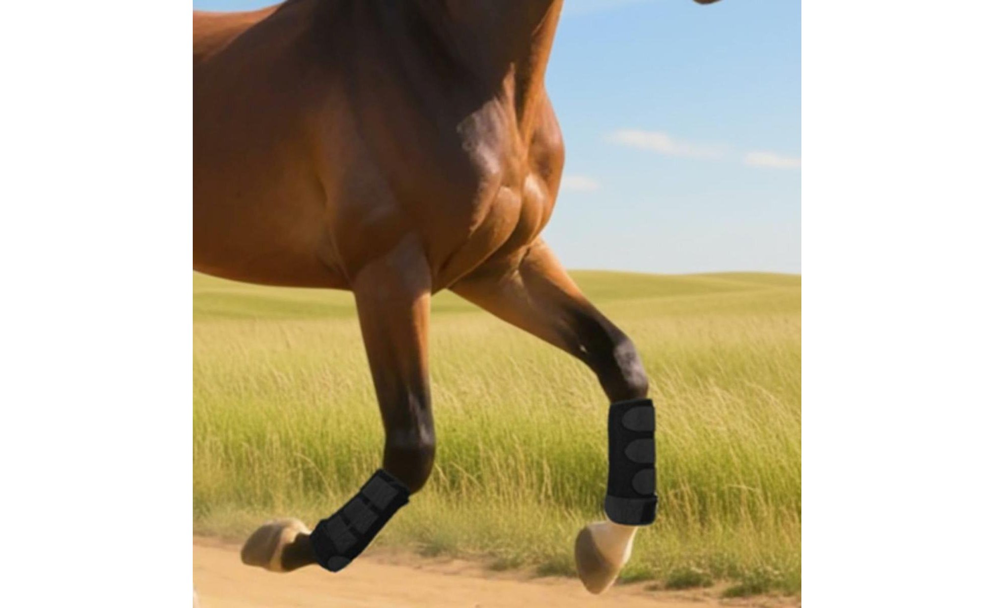 4 Pieces Equestrian Leg Boots Anti-Collision Horse Leg Wrap Thickened Padding
