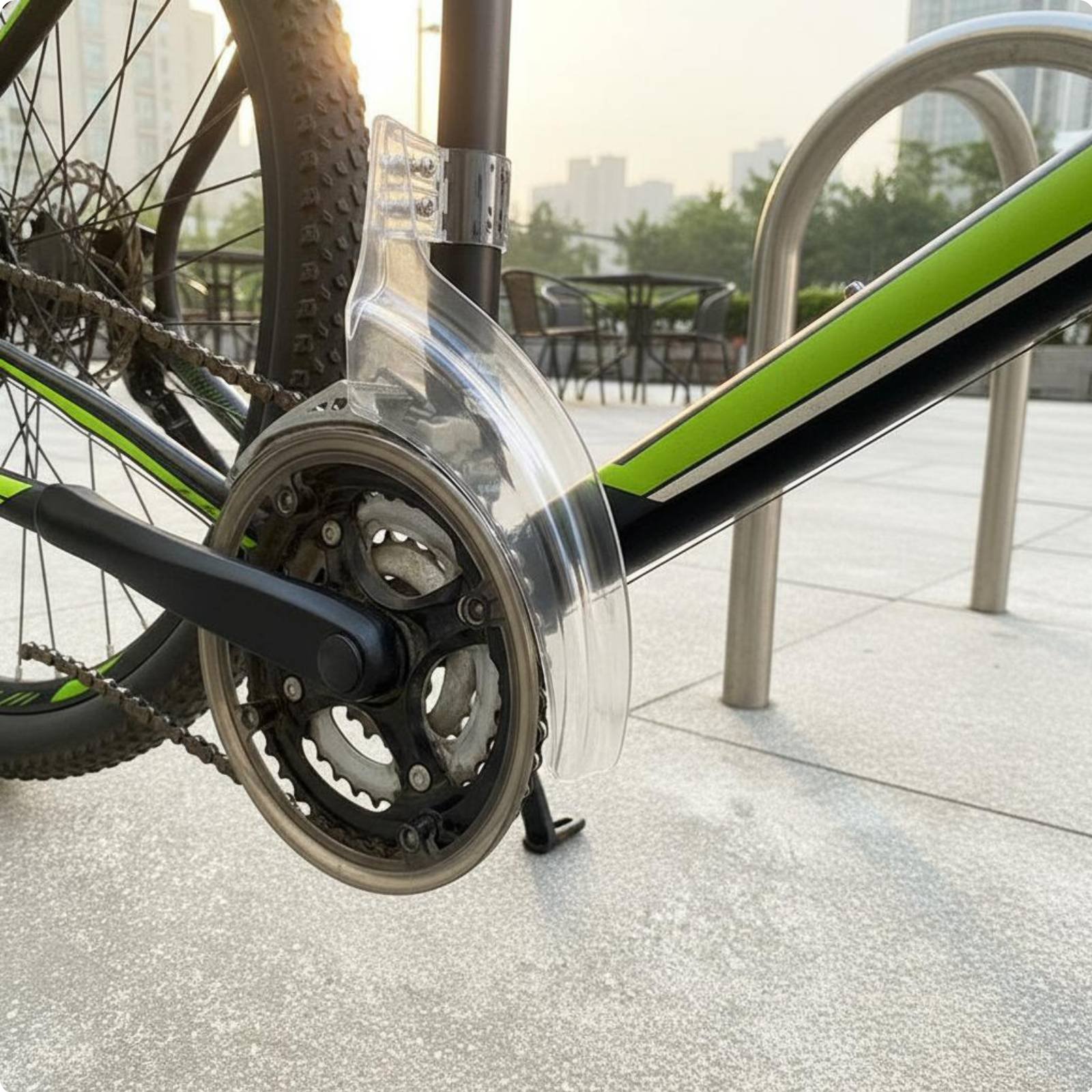 Bike Chain Guard Keeps Clothes Clean Cycle Chainring Guard Prevents Oil Stains