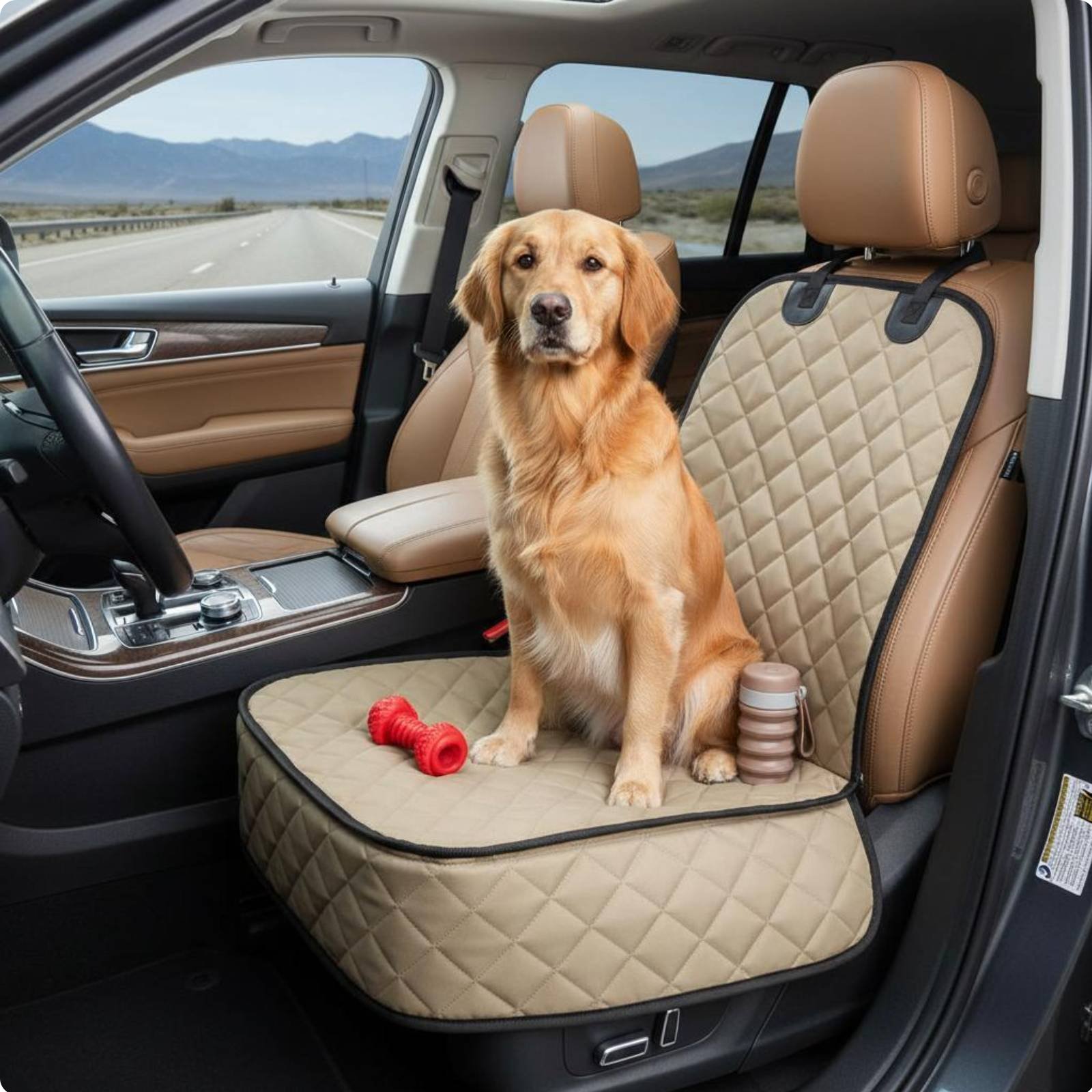 Waterproof Pet Seat Protector Scratch-Proof Dog Car Seat Cover Machine Washable