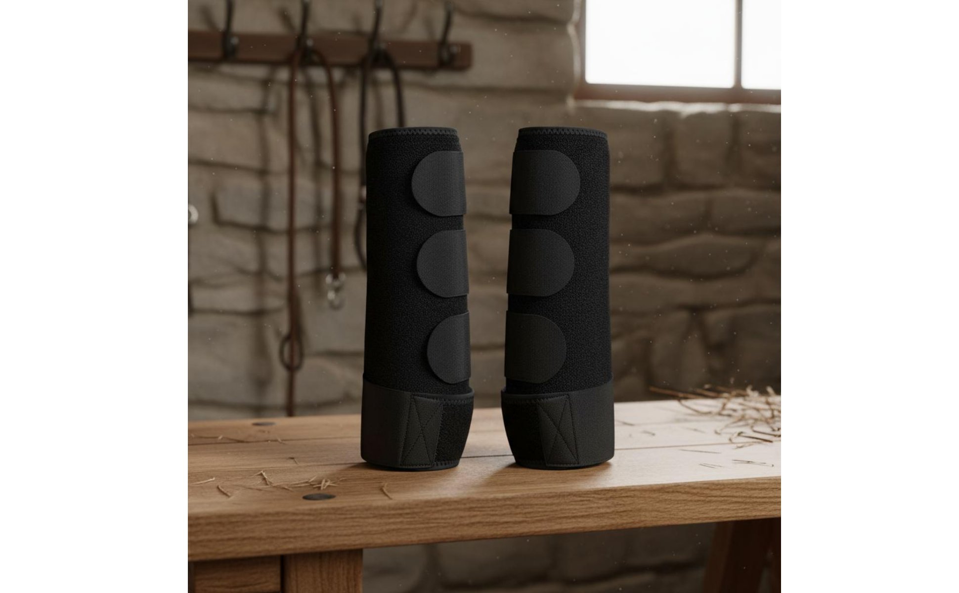 4 Pieces Equestrian Leg Boots Anti-Collision Horse Leg Wrap Thickened Padding