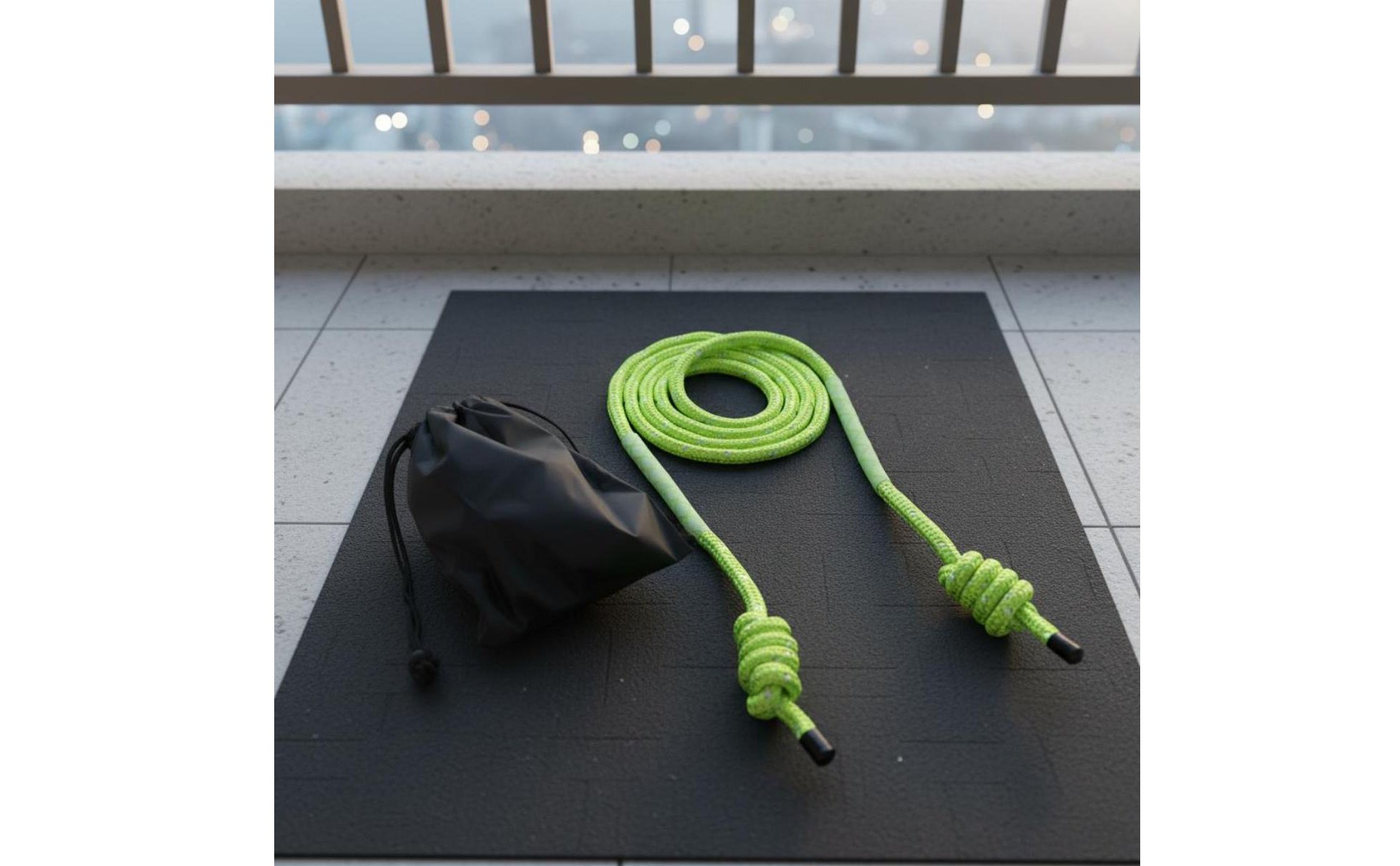 Flow Rope Portable Handleless Jump Rope Long-Lasting Material for Home Gym