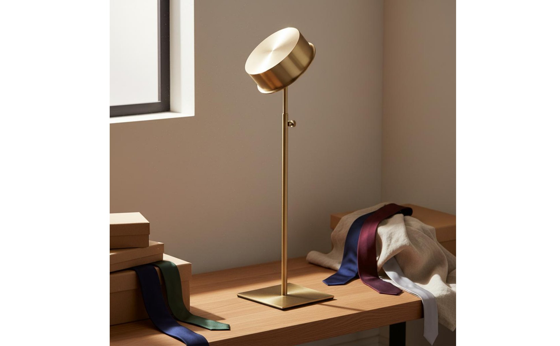 Krawattenständer minimalistisches Design Edelstahl Krawattenhalter für Boutique