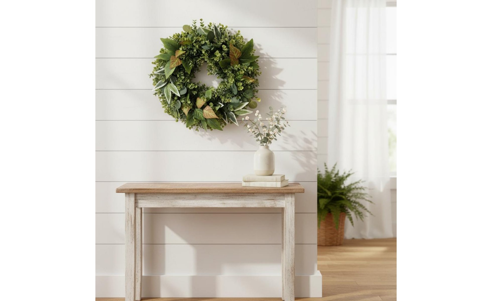 Eucalyptus Wreath Realistic Look Artificial Eucalyptus Wreath for Easter, Wall