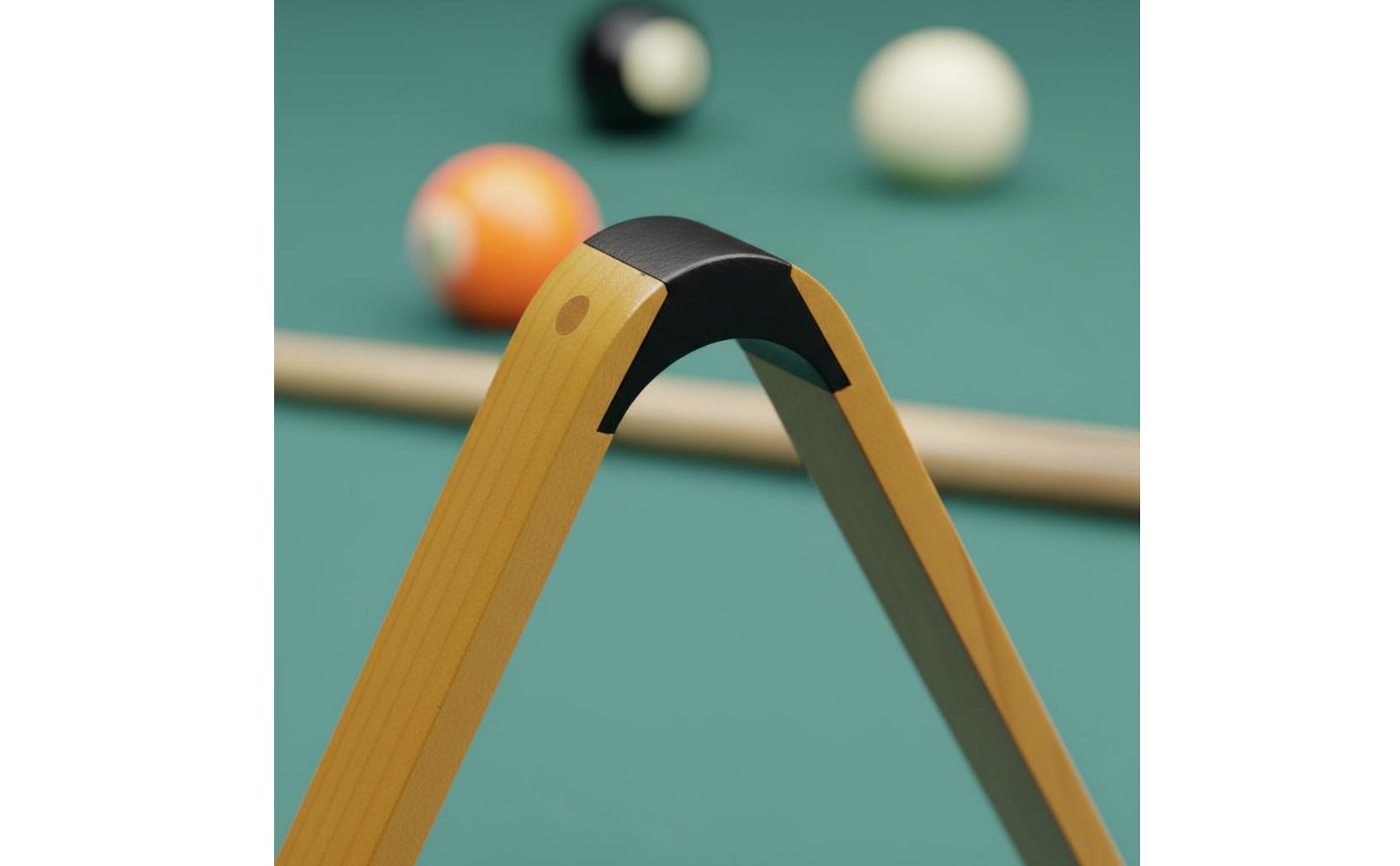 Wooden Triangle Rack Sturdy Wood Construction Billiard Ball Triangle Standard