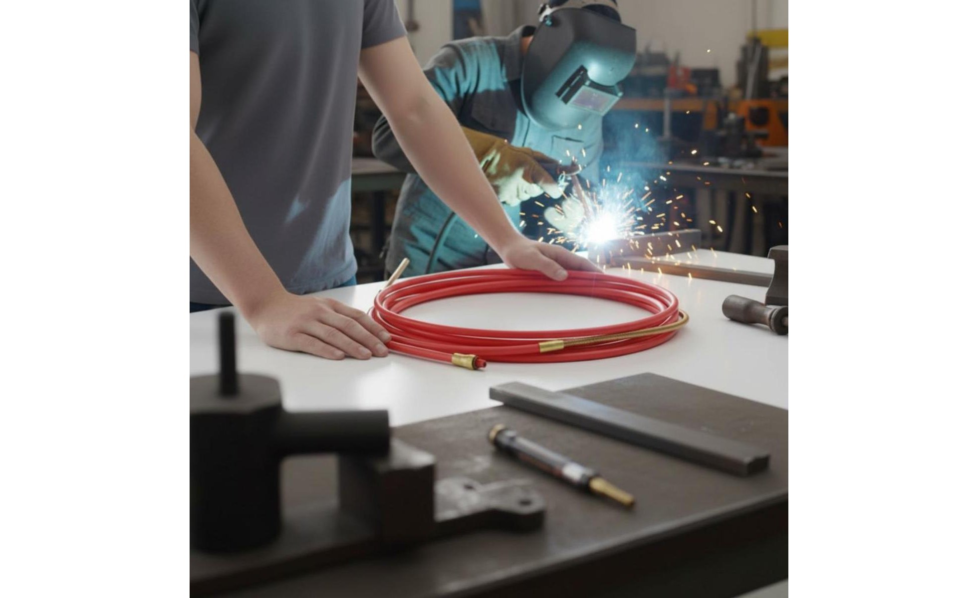 Teflon Wire Feed Liner Low Friction for Auto Body Repair, Welders, Professionals