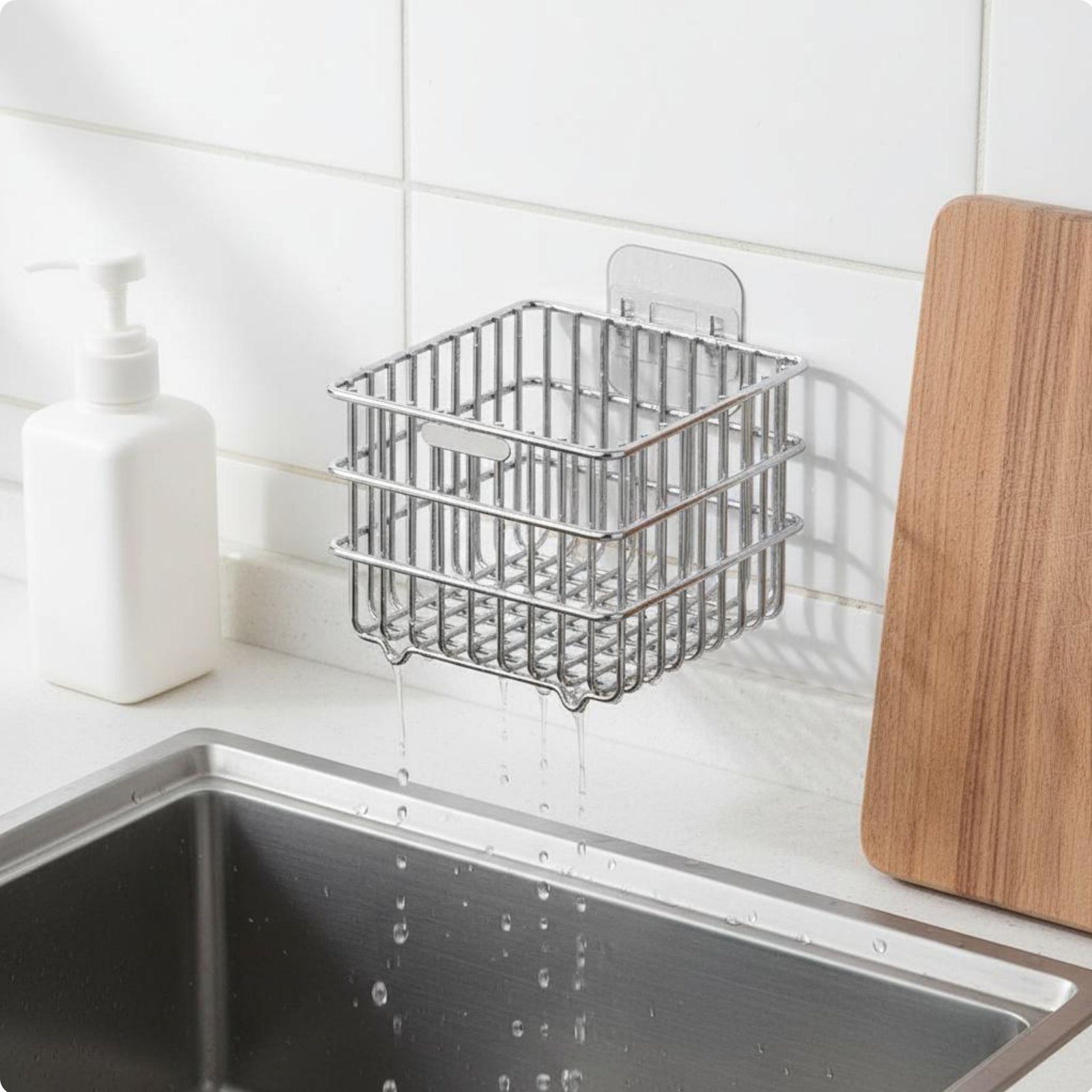 Hanging Vegetable Basket Long-Lasting Construction Wall Mounted Wire Basket