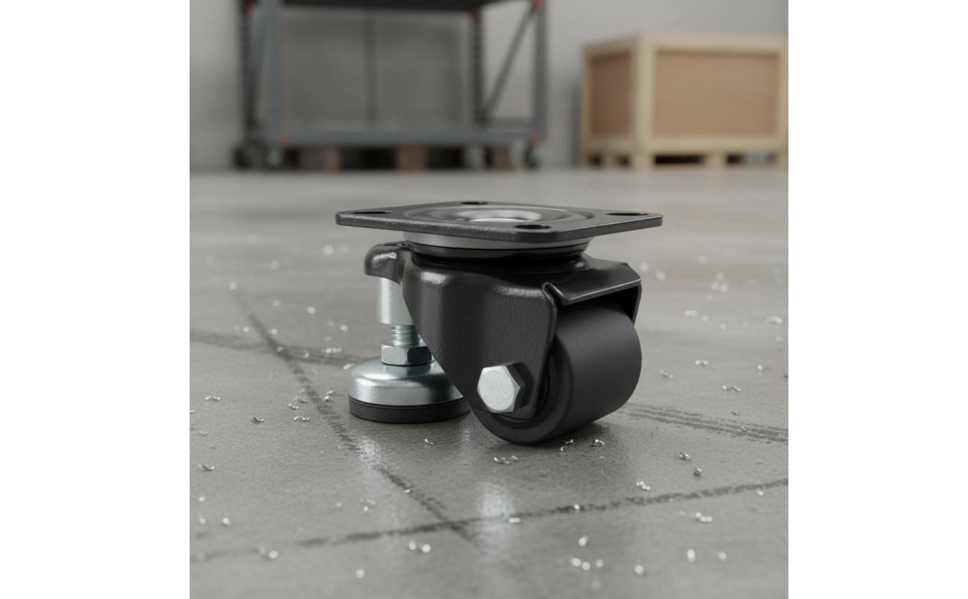 Leveling Caster Low Center of Weight Heavy Duty Caster Wheel for Warehouse
