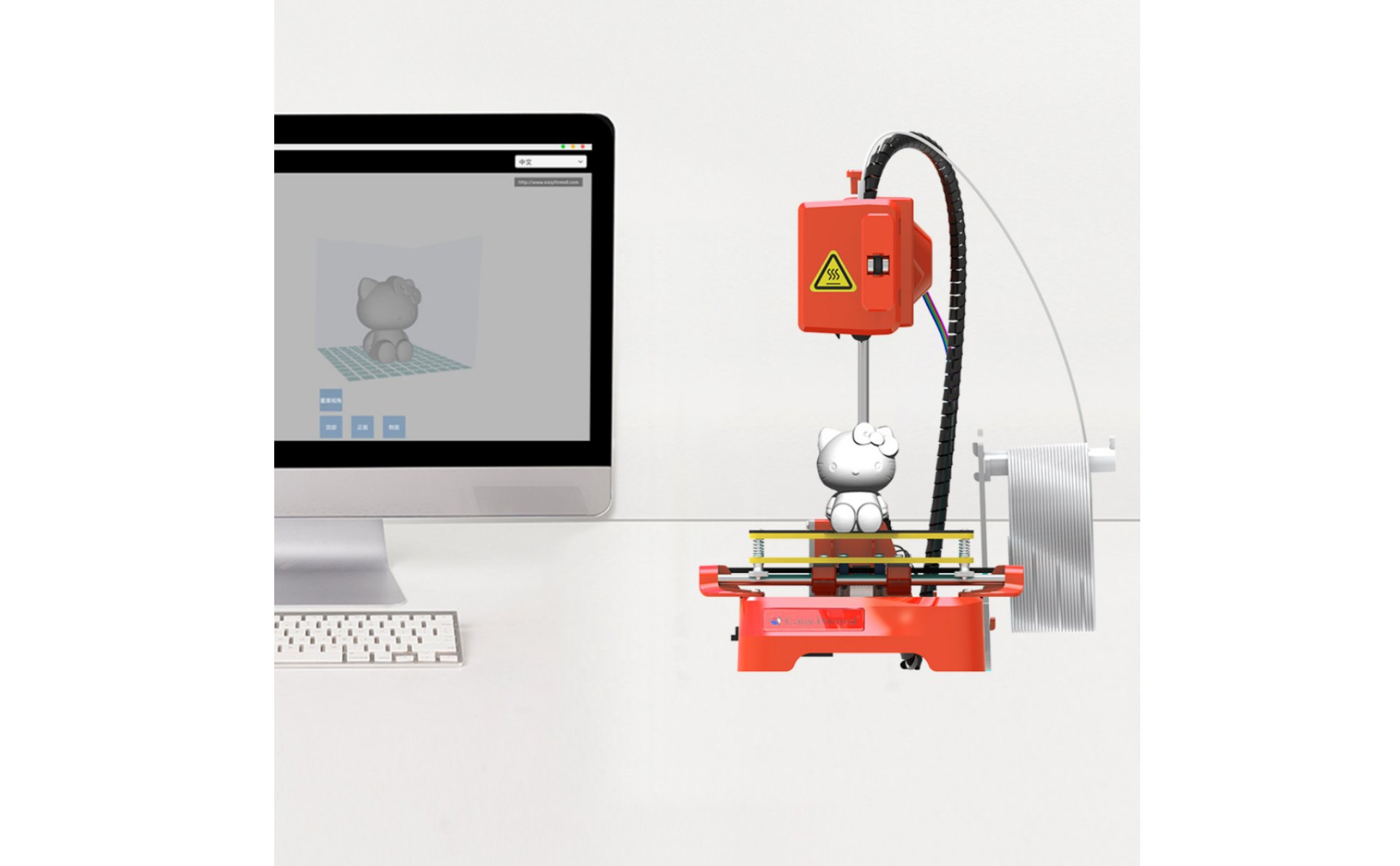 Desktop-3D-Drucker tragbar Mini-3D-Drucker einfach zu bedienen für Klassenzimmer