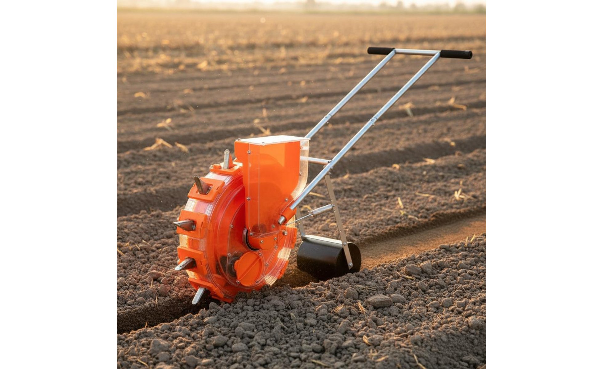 Single Row Walk Behind Seeder Multifunctional Vegetable Precision Planter