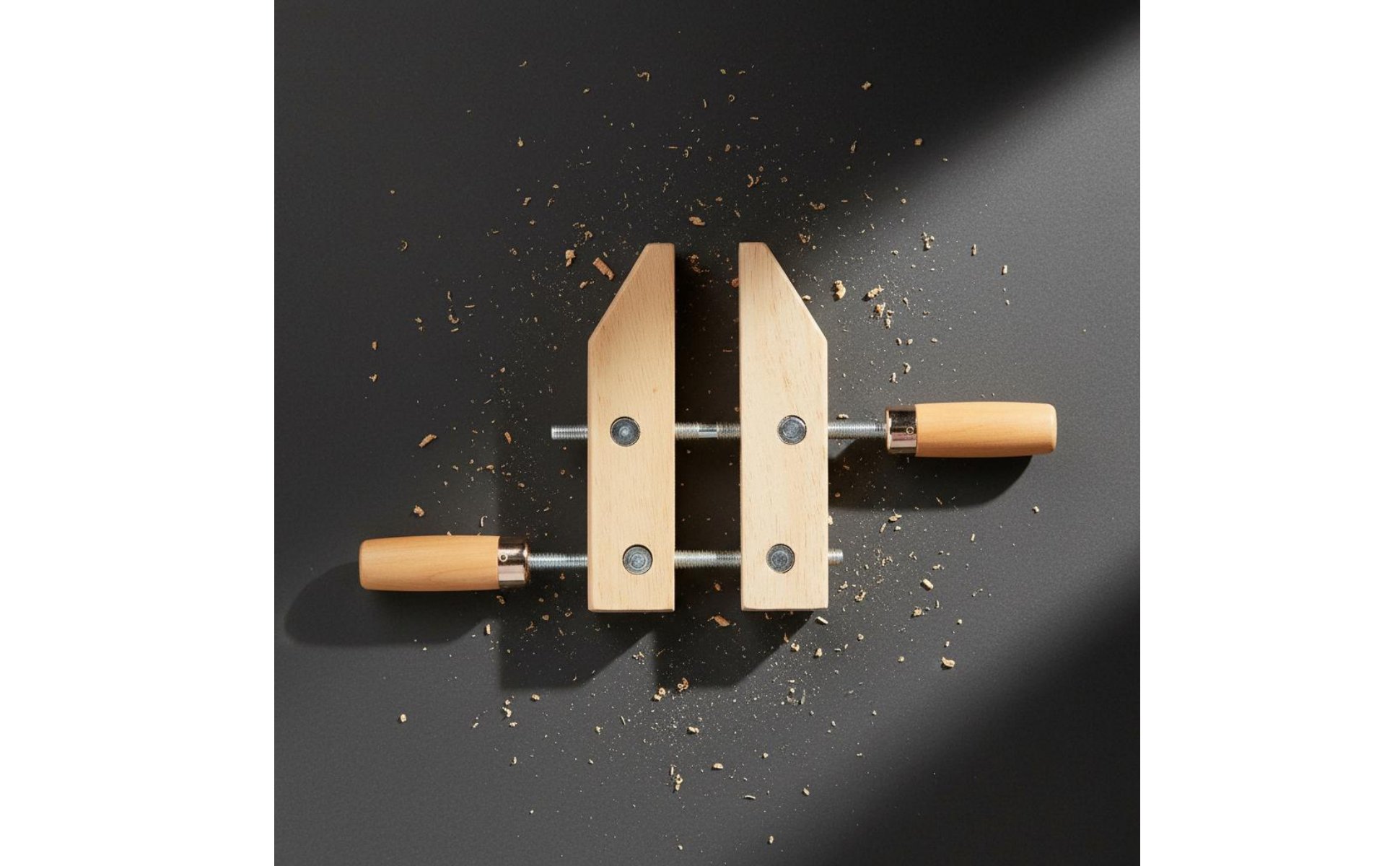 Wooden Hand Screw Clamp Long-Lasting Rubberwood Body Parallel Jaw Wood Clamp