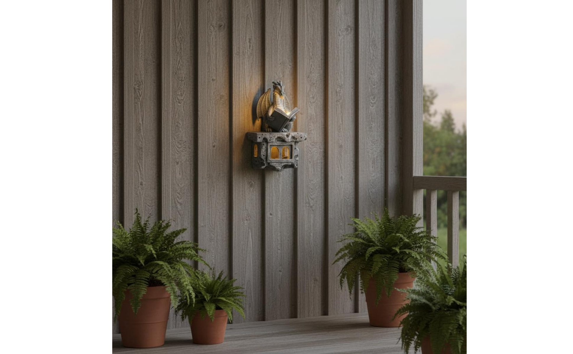 Solar Dragon Wall Light Creative Design Solar Dragon Light Auto On/deactivate
