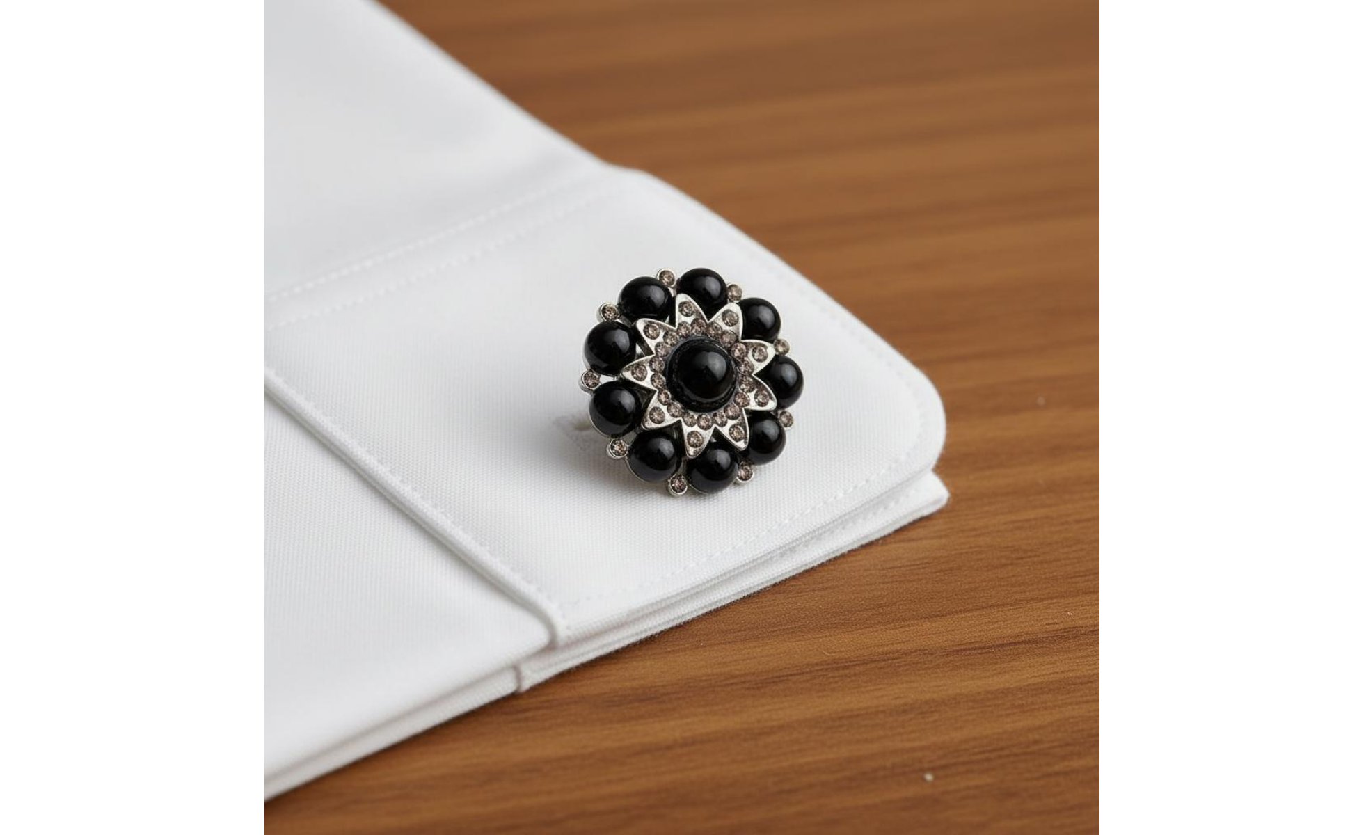 Bouton Perle et Cristal Design Élégant Bouton Rond Perles et Cristal Haute