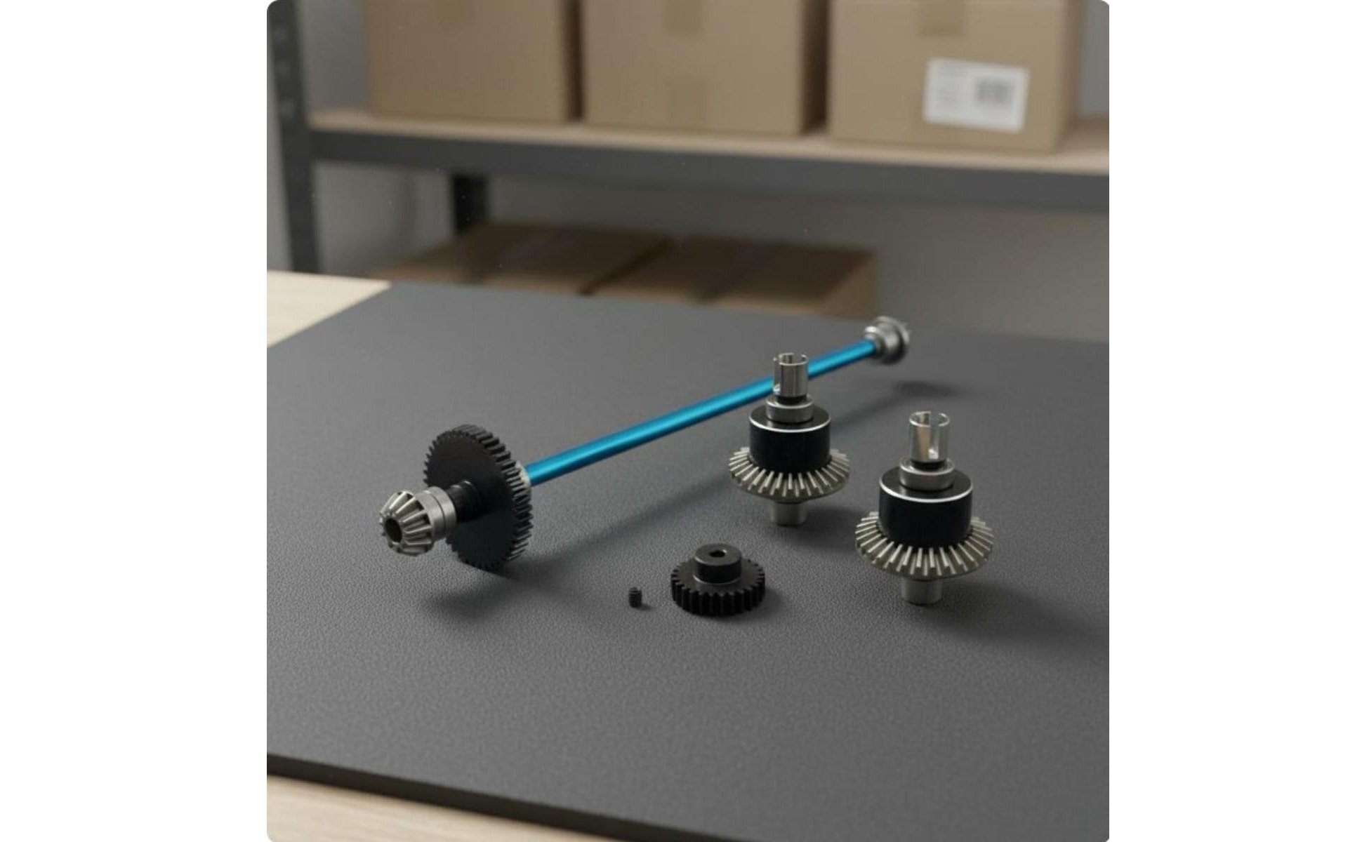 RC Car Gearbox Upgrade Kit Sturdy Metal Drive Shaft and Differential Kit