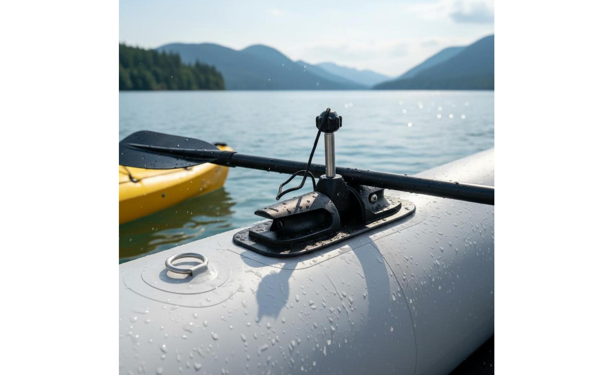 Inflatable Boat Paddle Lock Sturdy Kayak Oar Mount Attachment Easy Installation