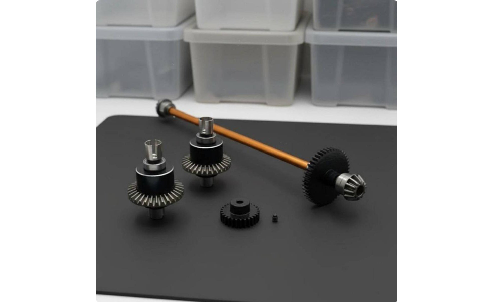 RC Car Gearbox Upgrade Kit Sturdy Metal Drive Shaft and Differential Kit