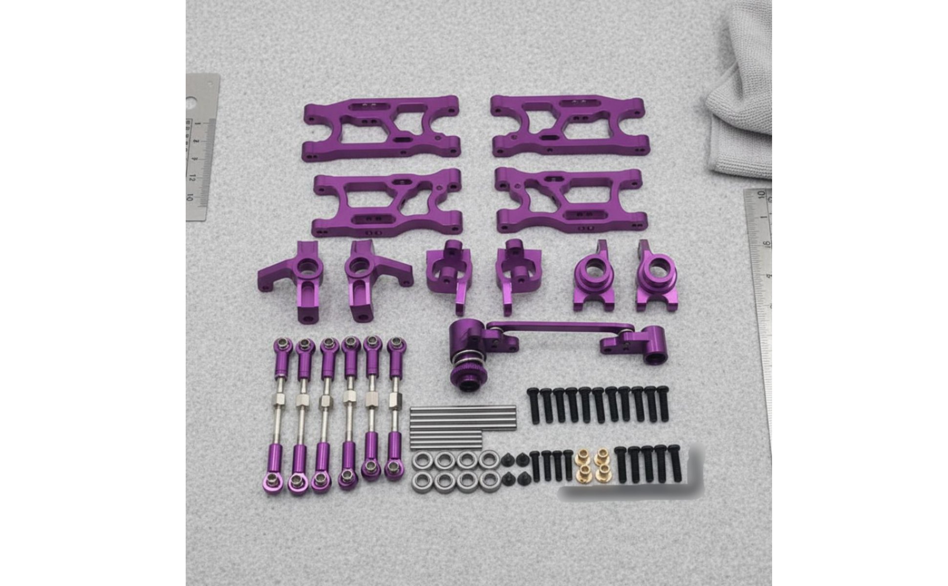 Front Rear Swing Arm Tie Rod Set High Durability for Terrain-Road, Bashing