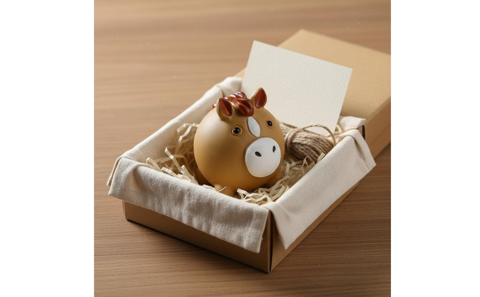 Chubby Horse Tea Pet Handmade for Desktop, Home Decor