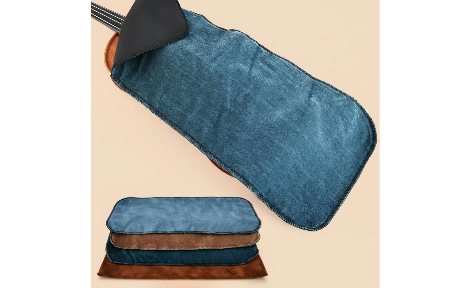 Couverture En Velvet pour Violon Doux Au Toucher Housse Anti-Poussière Violon