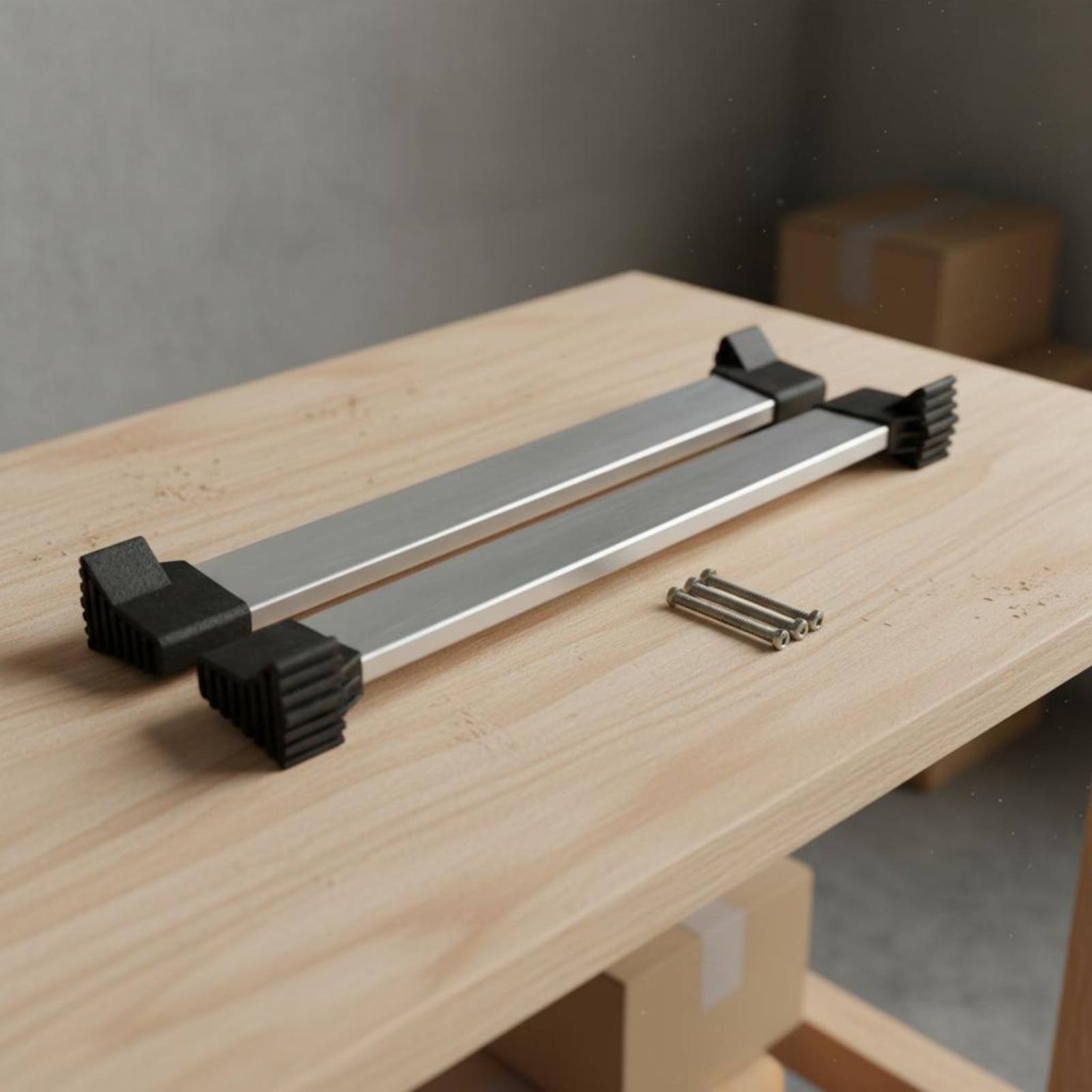 2 Stücke Leiter Ausgleichsstange Aluminiumlegierung Aluminium Leiter-Traverse - Produktbild 2