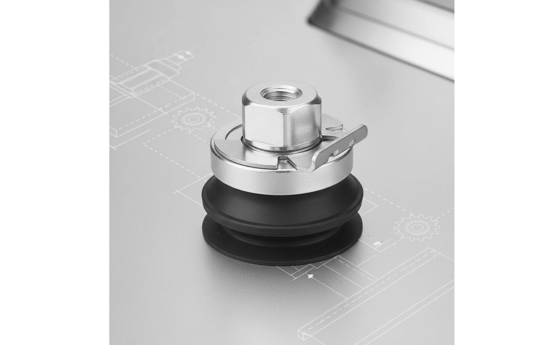 Double Layer Vacuum Pad Detachable Design Heavy Duty Robotic Arm Gripper
