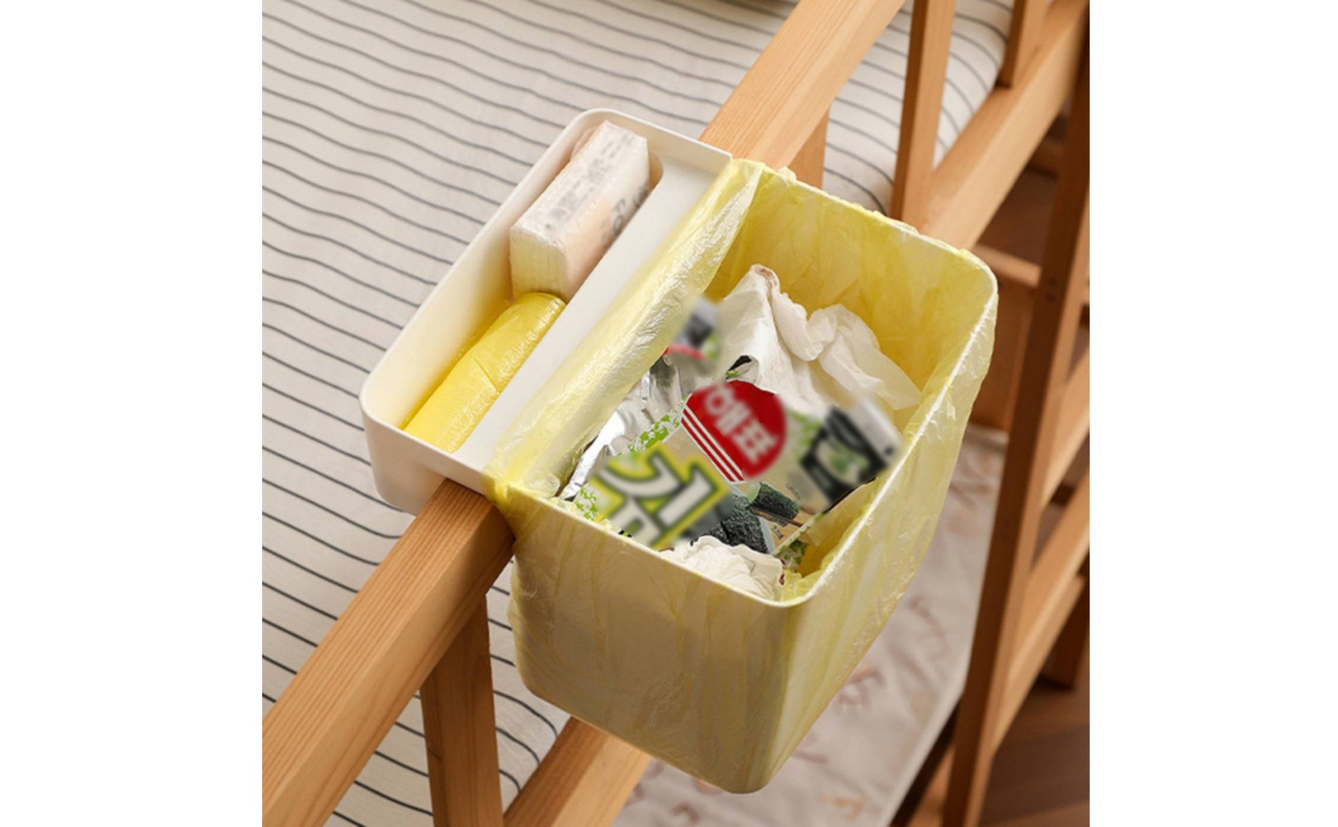 Bunk Bed Storage Organizer No Installation Dorm Room Bedside Shelf