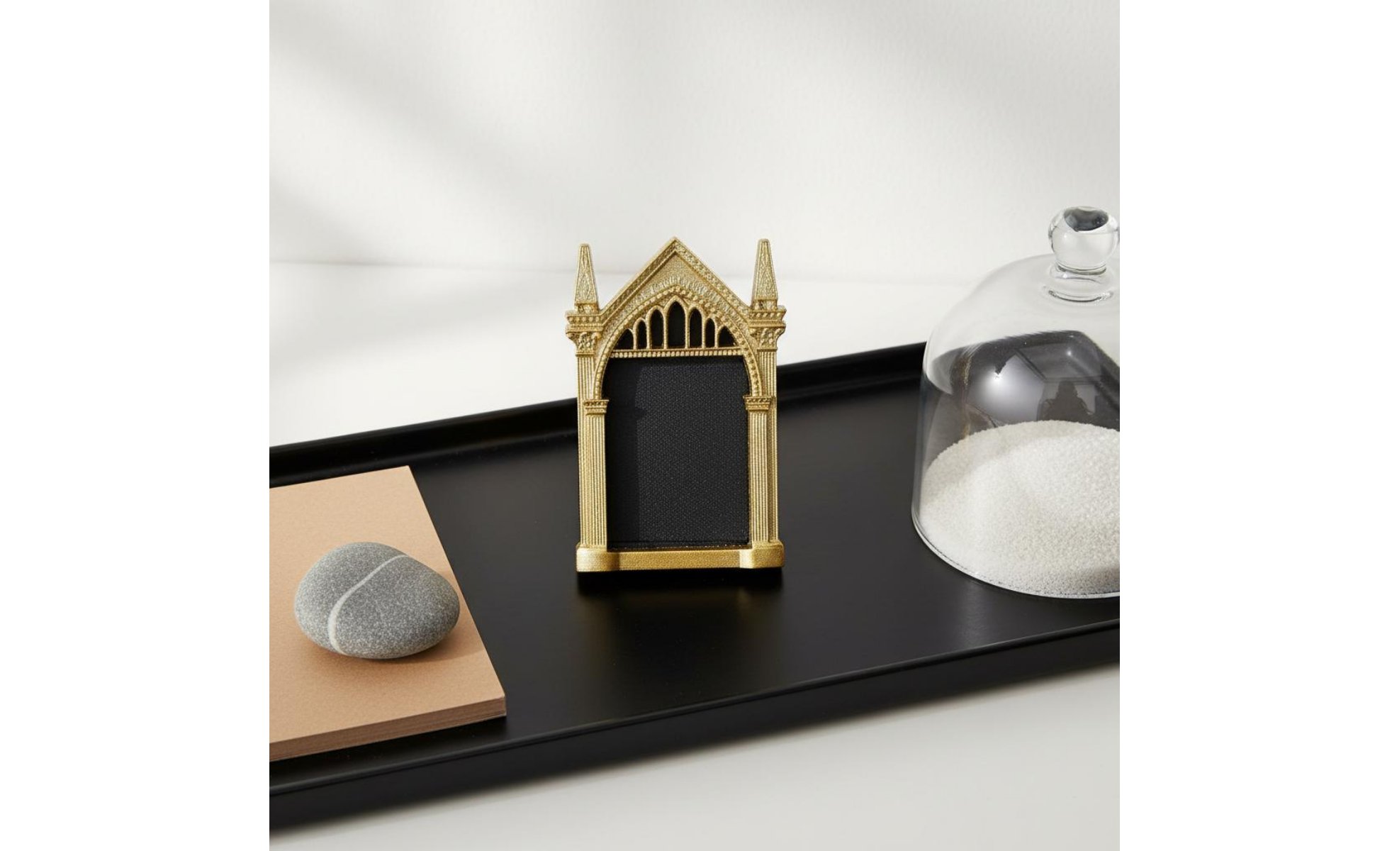 Cathedral Arch Mirror Photography Prop Medieval Mirror Set for Dressing Table