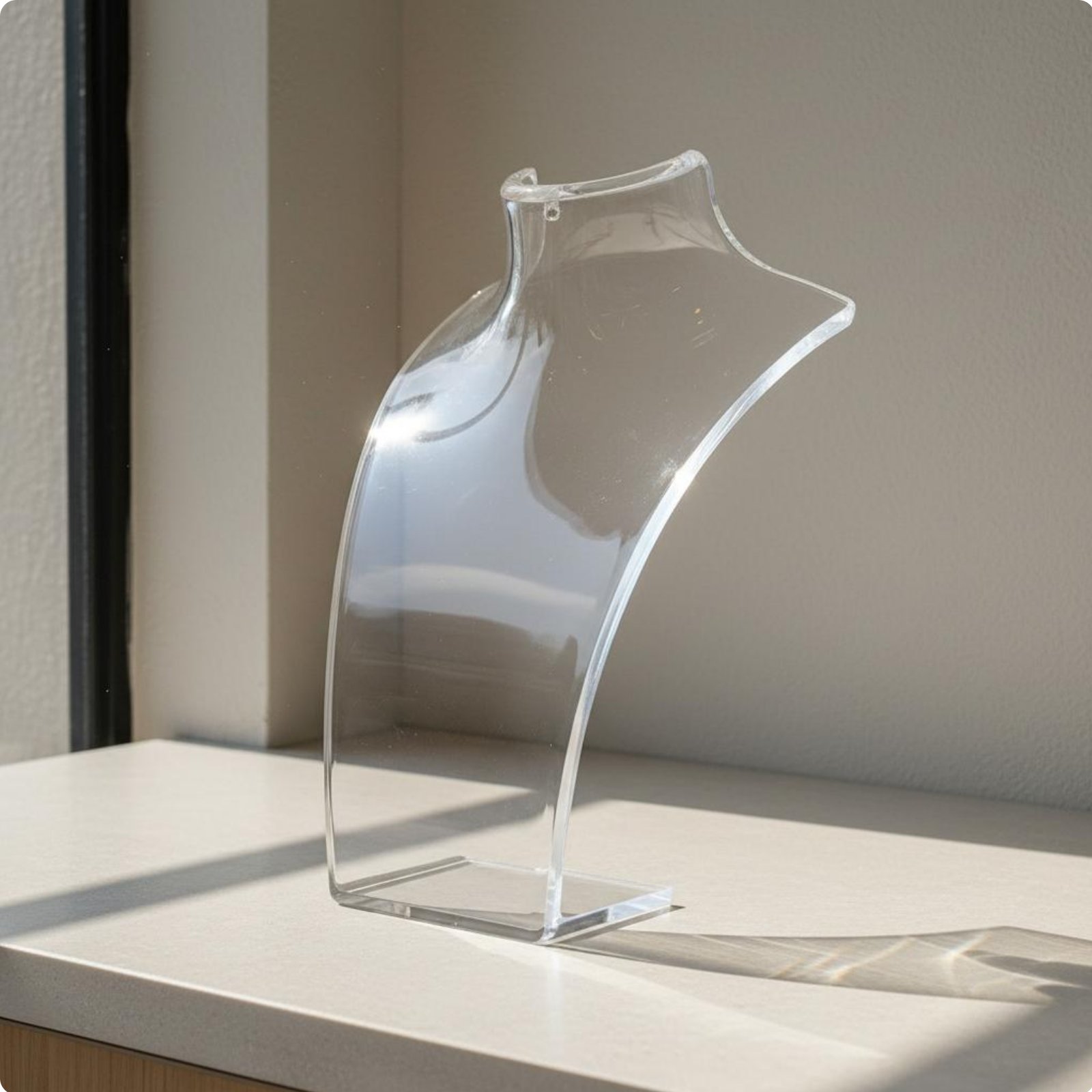 Kettenbüste stabil Halsketten Display 3D-Effekt für Ladentheke, Messe,
