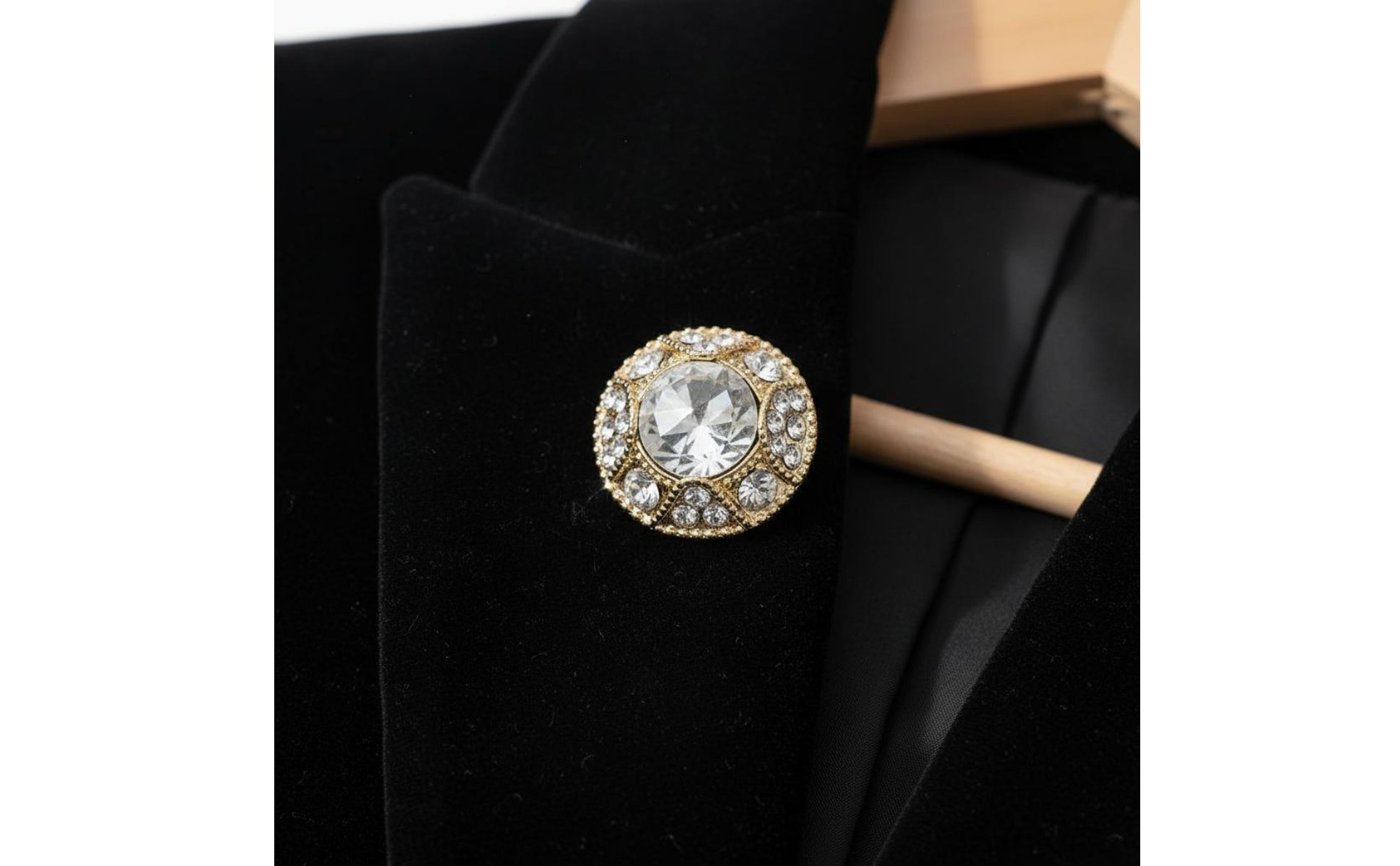 Bouton En Cristal et Métal Finition Brillante pour Bricolage, Couturiers