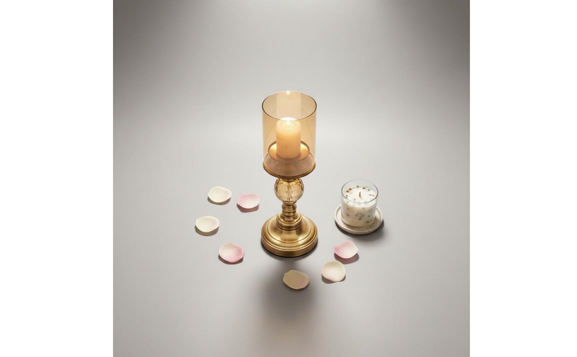 Crystal Storm Candle Holder Light Luxury Vintage Pedestal Candlestick