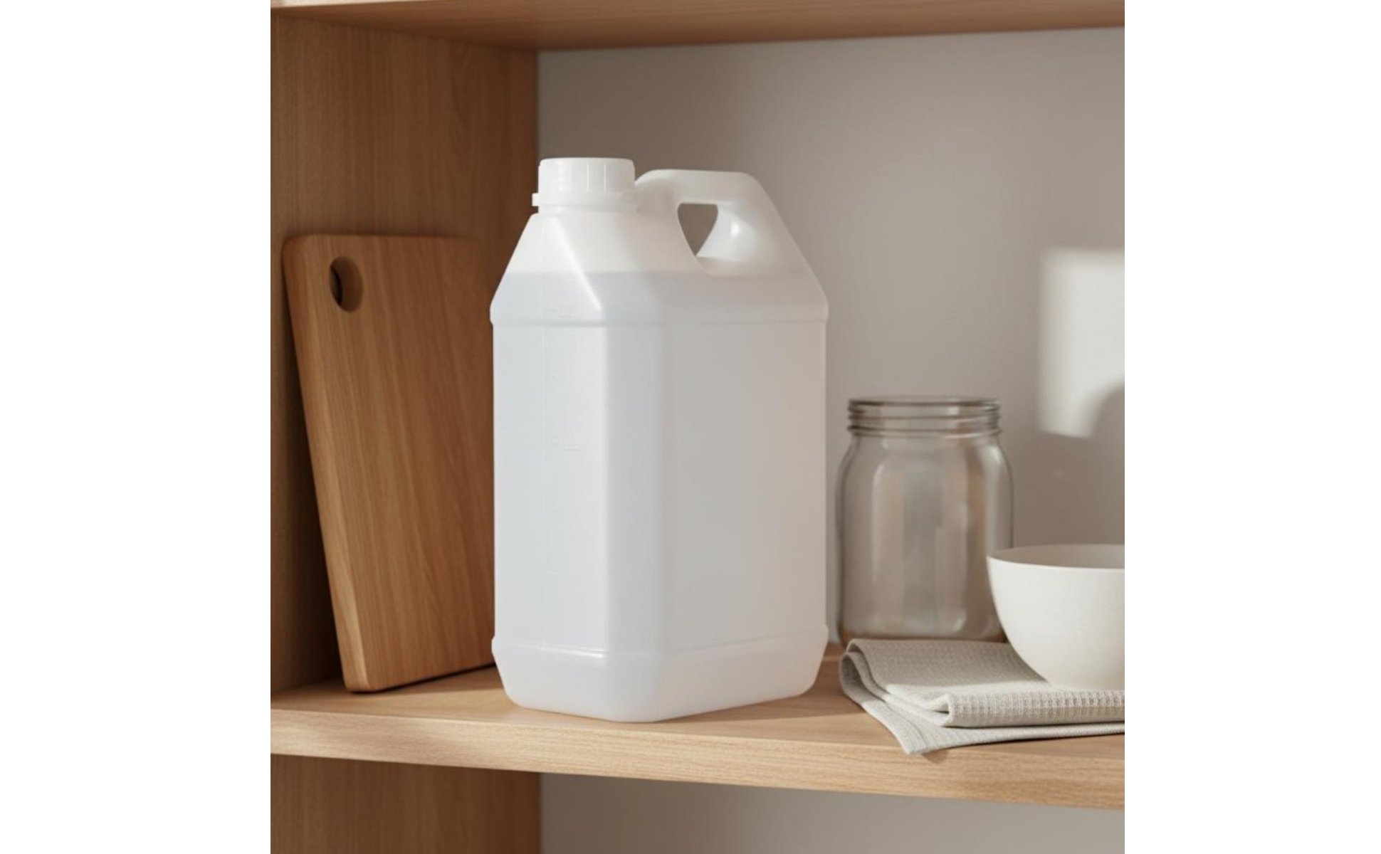 Food-Safe Plastic Jug Versatile Large Capacity Oil Bottle Leak-Resistant