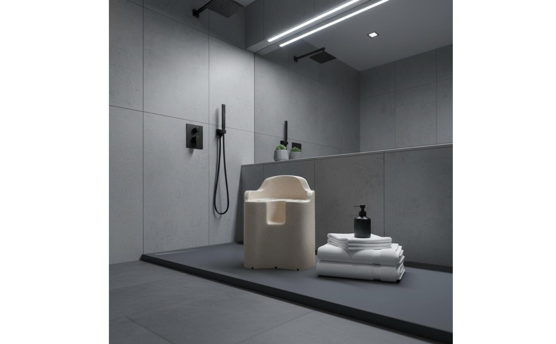 Expanded Polypropylene Shower Chair Waterproof Anti-Slip Bath Stool Strong