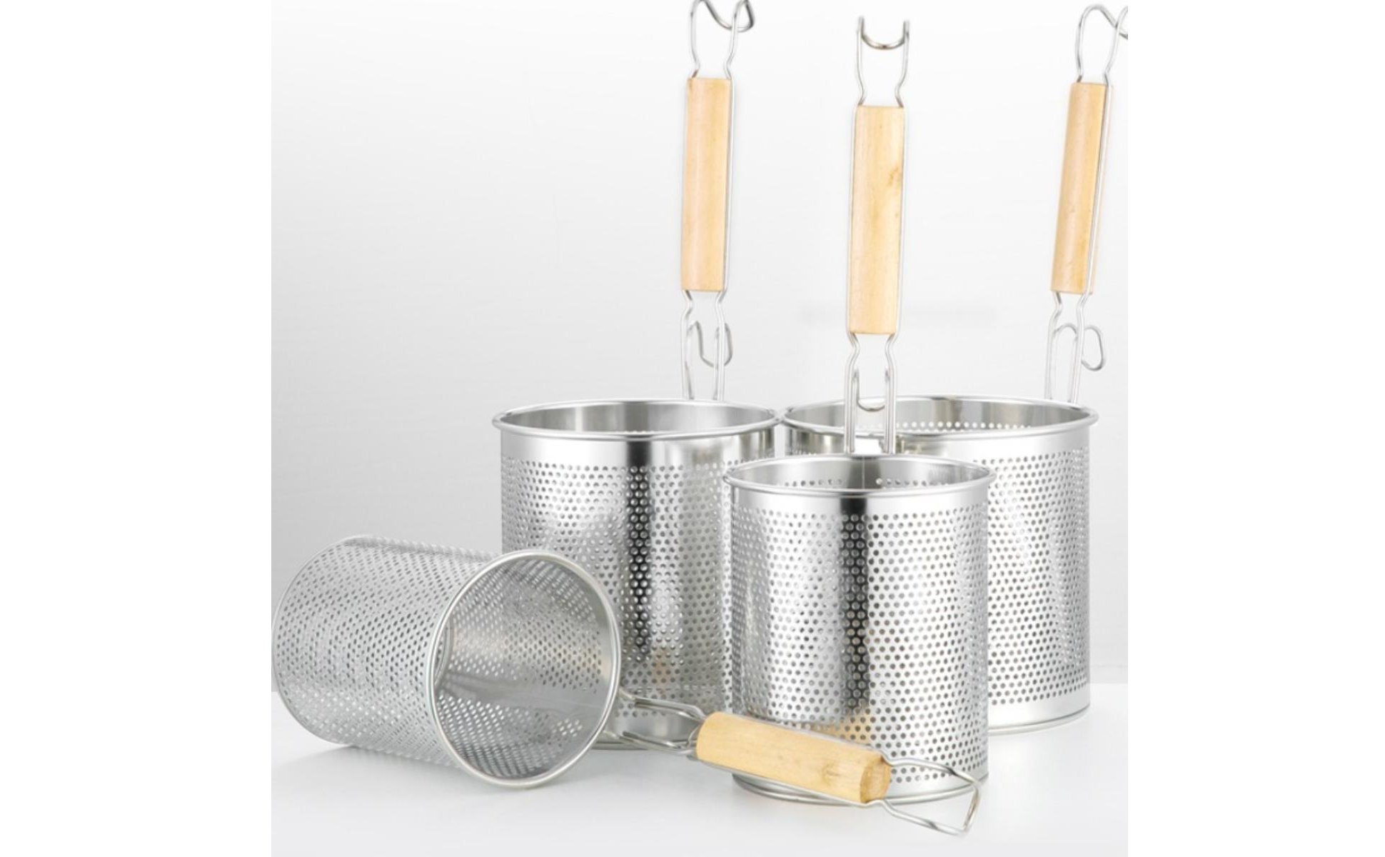 Steaming Pot Colander Multi-Function Pasta Strainer Container Easy to Clean