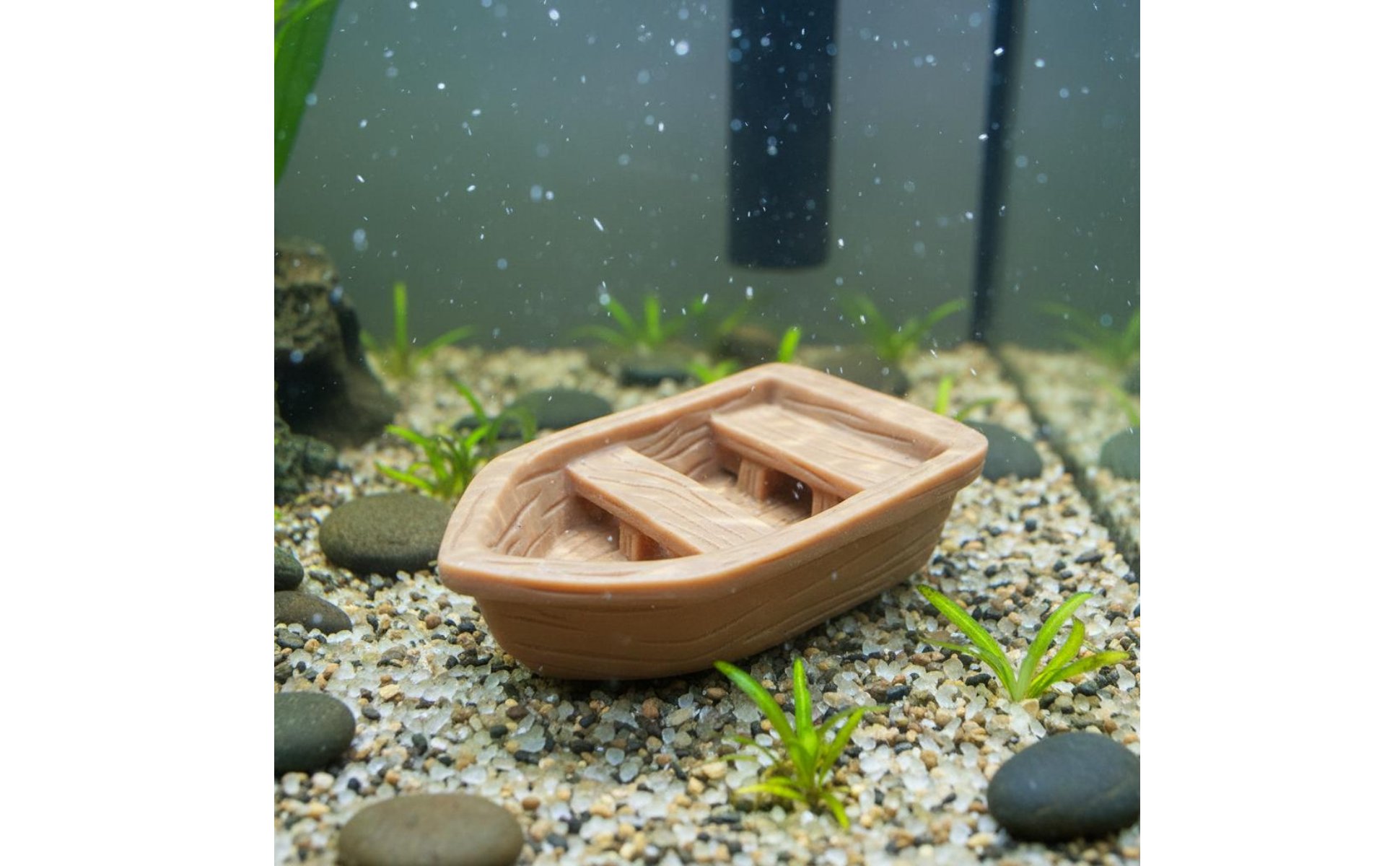 Micro Landscape Boat Sinks in Water Aquarium Boat Decoration Waterproof