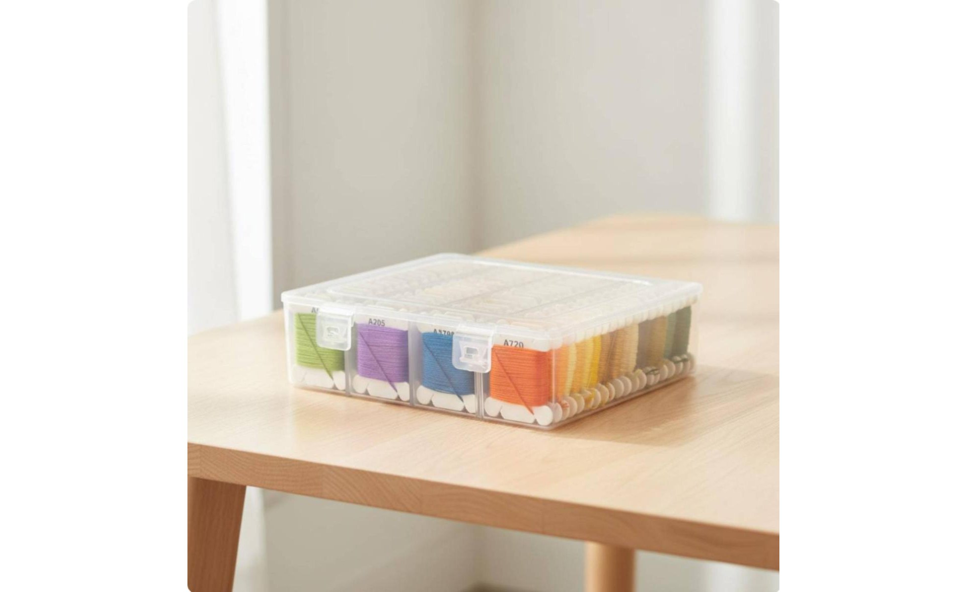 Cross Stitch Thread Kit Multi-Color Embroidery Floss Set Includes Storage Case
