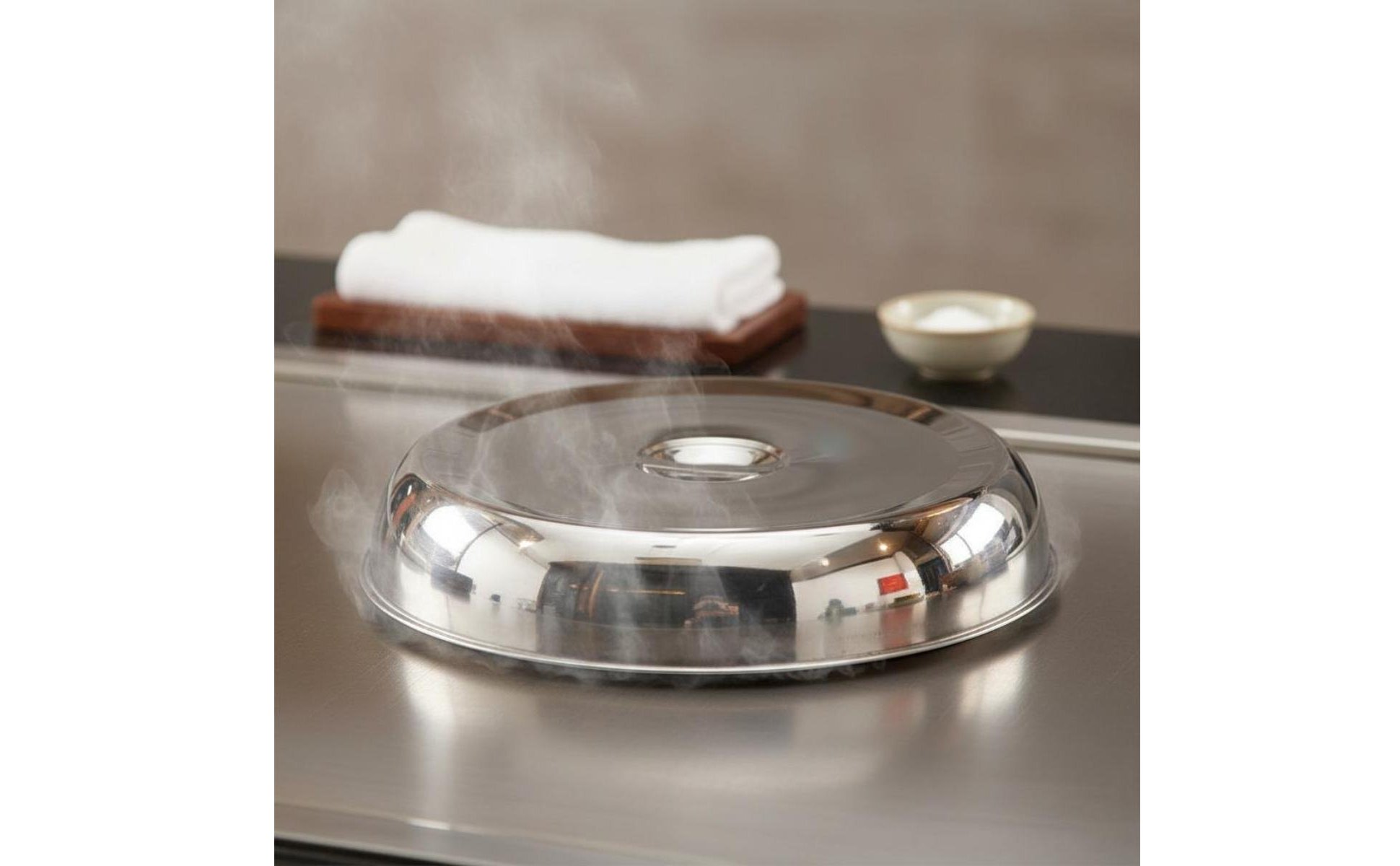 Teppanyaki Grill Cover Thickened Material Steak Plate Cover Mirror Polished