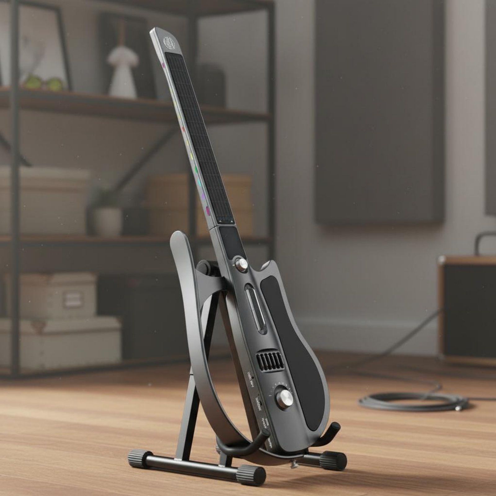 Saitenlose Smart Guitar leicht zu lernen App-gesteuerte Übungsgitarre