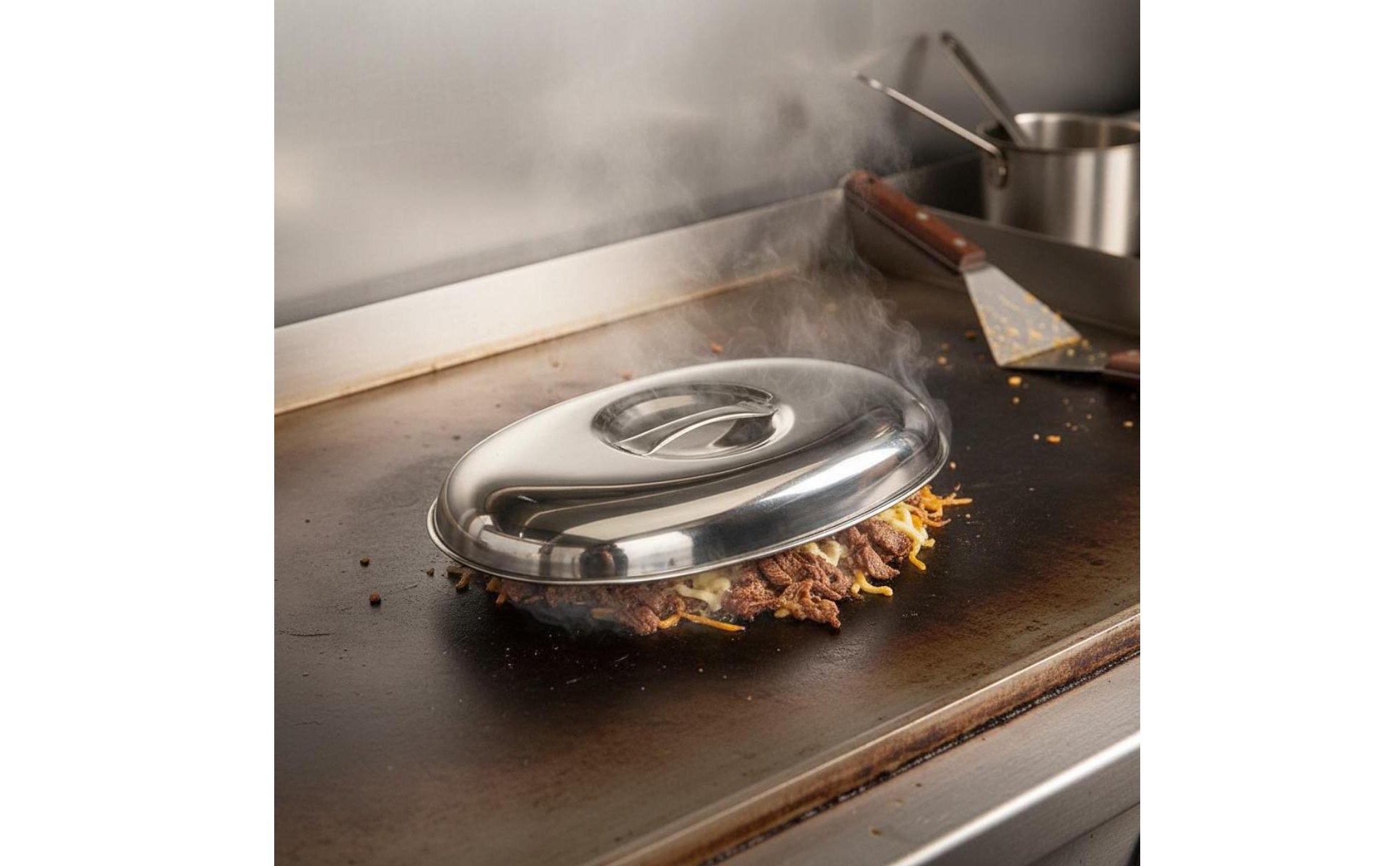 Teppanyaki Grill Cover Thickened Material Steak Plate Cover Mirror Polished