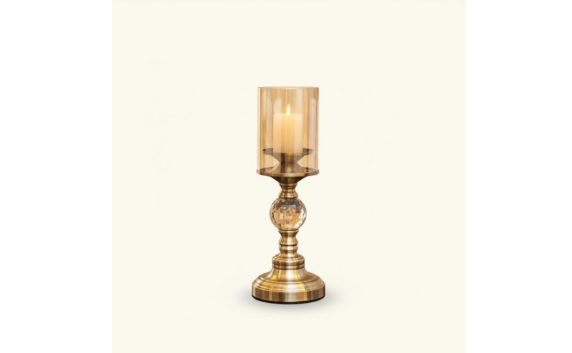 Crystal Storm Candle Holder Light Luxury Vintage Pedestal Candlestick