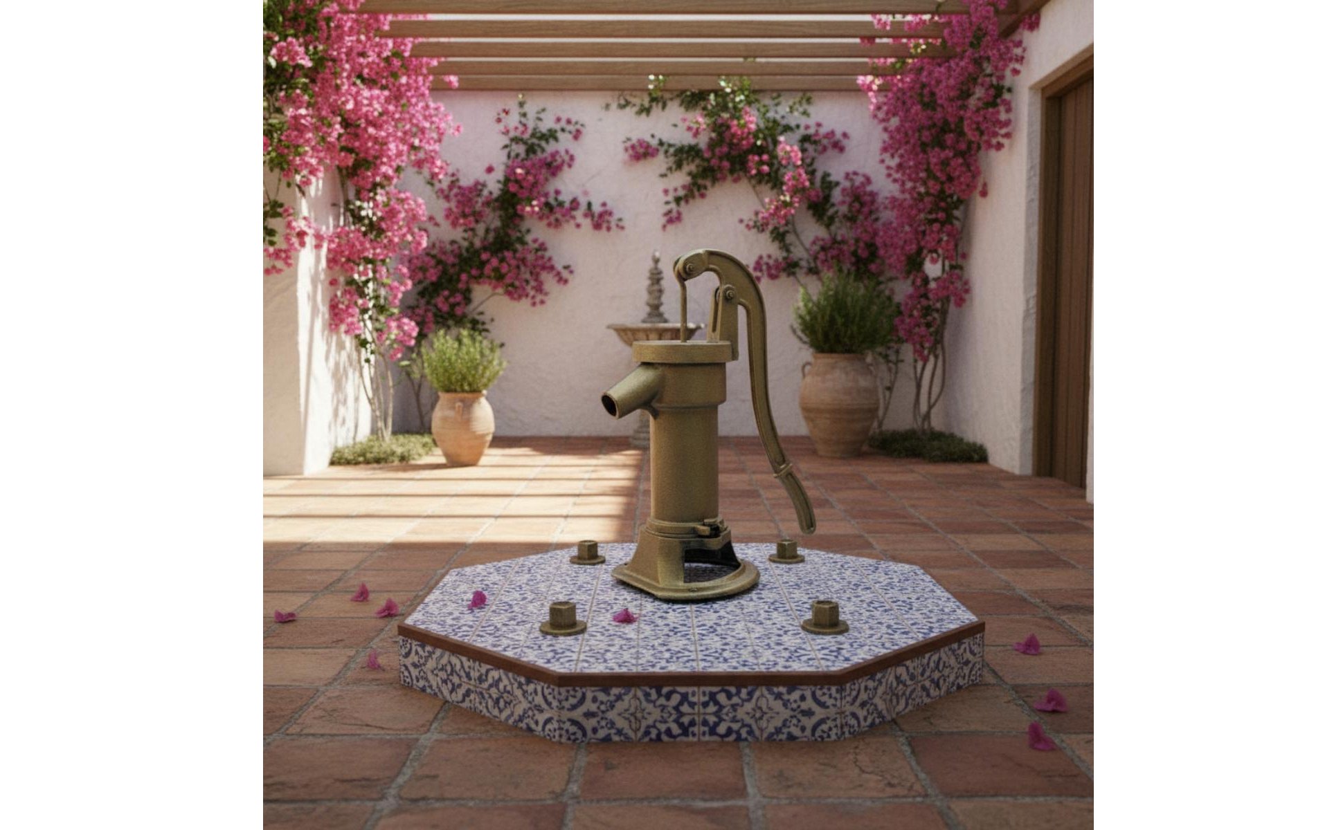 Cast Iron Hand Pump No Electricity Required Manual Well Pump Decorative