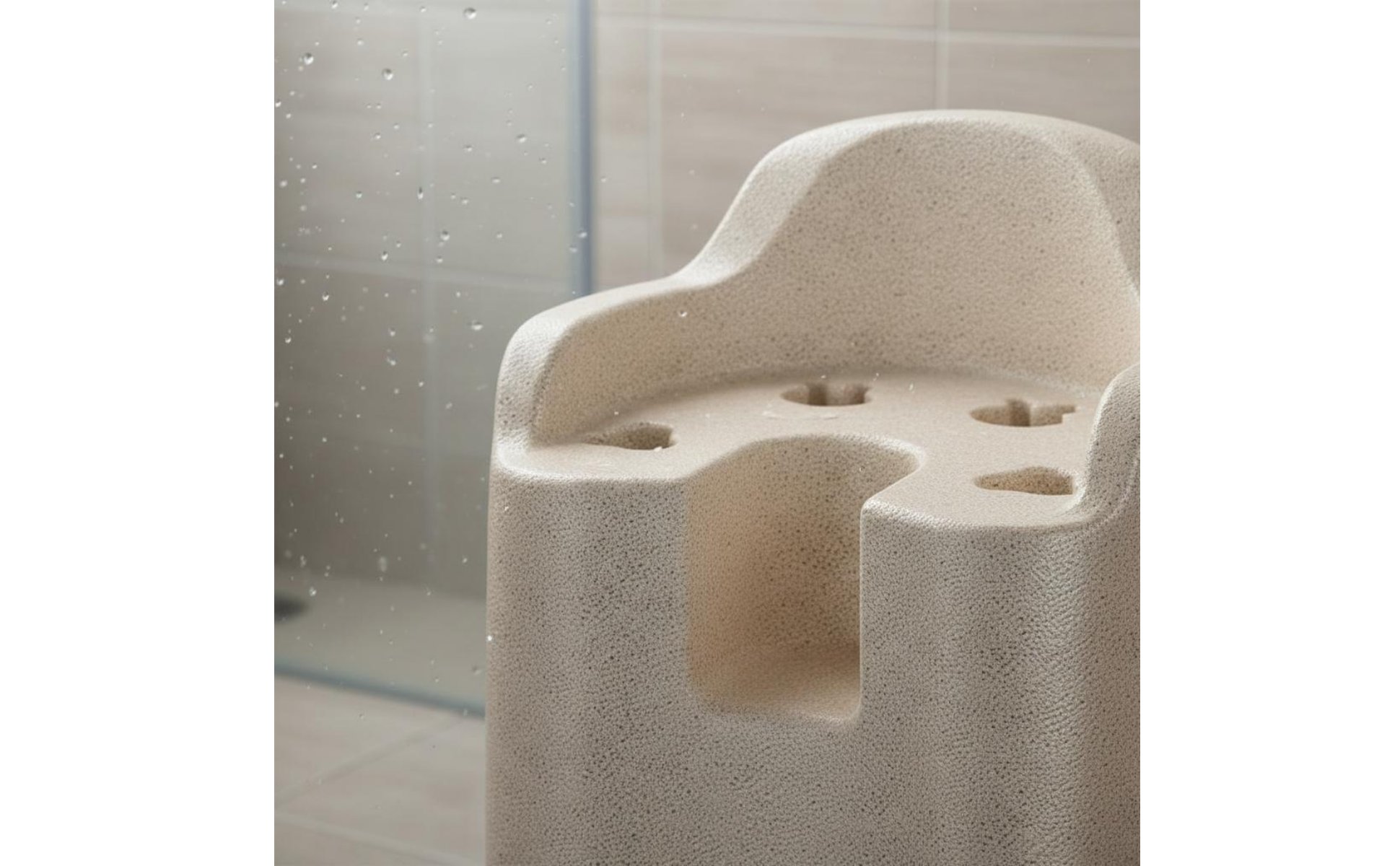 Expanded Polypropylene Shower Chair Waterproof Anti-Slip Bath Stool Strong