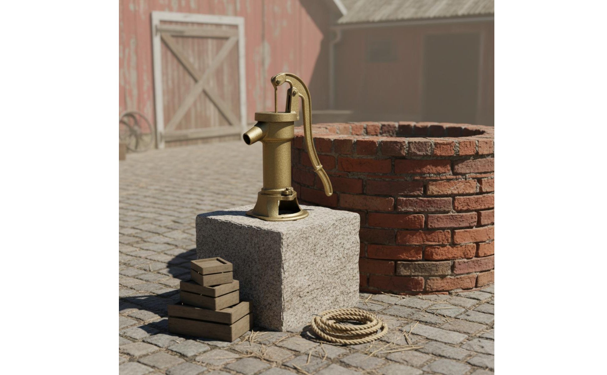 Cast Iron Hand Pump No Electricity Required Manual Well Pump Decorative
