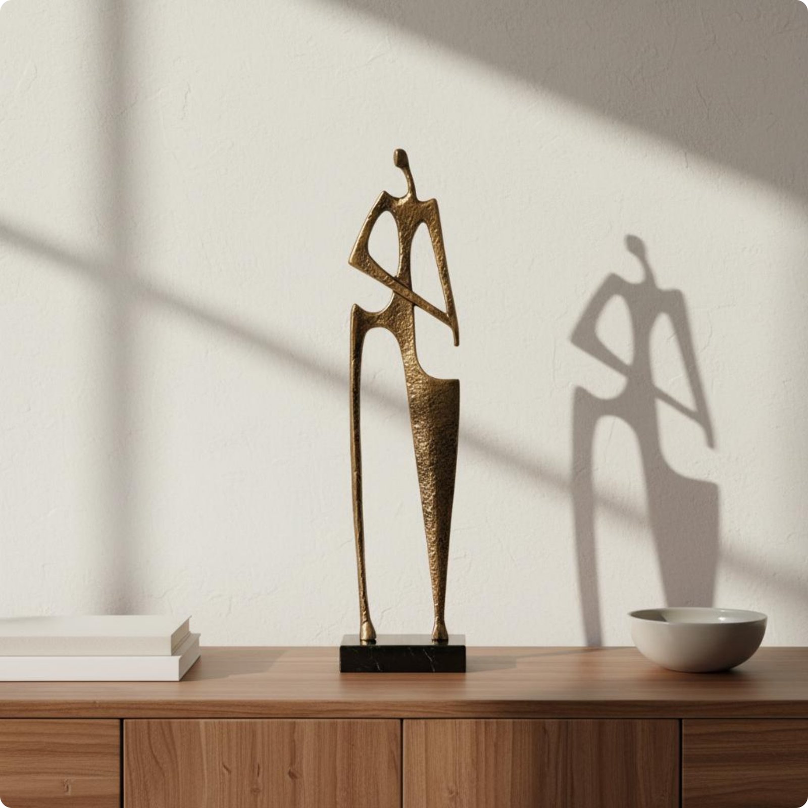 Abstract Human Figure Rustic Minimalism and Design House Decoration Artisanal