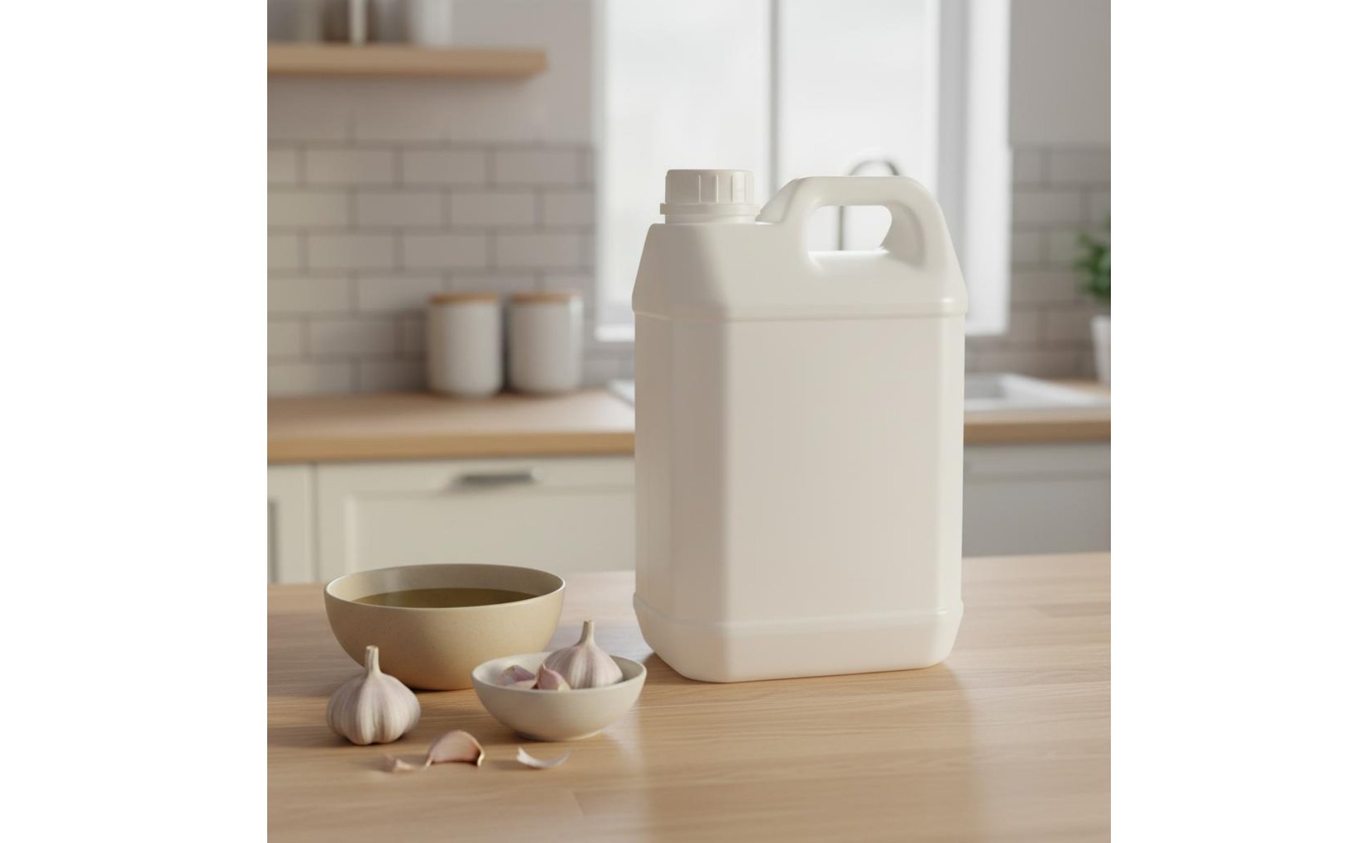 Food-Safe Plastic Jug Versatile Large Capacity Oil Bottle Leak-Resistant