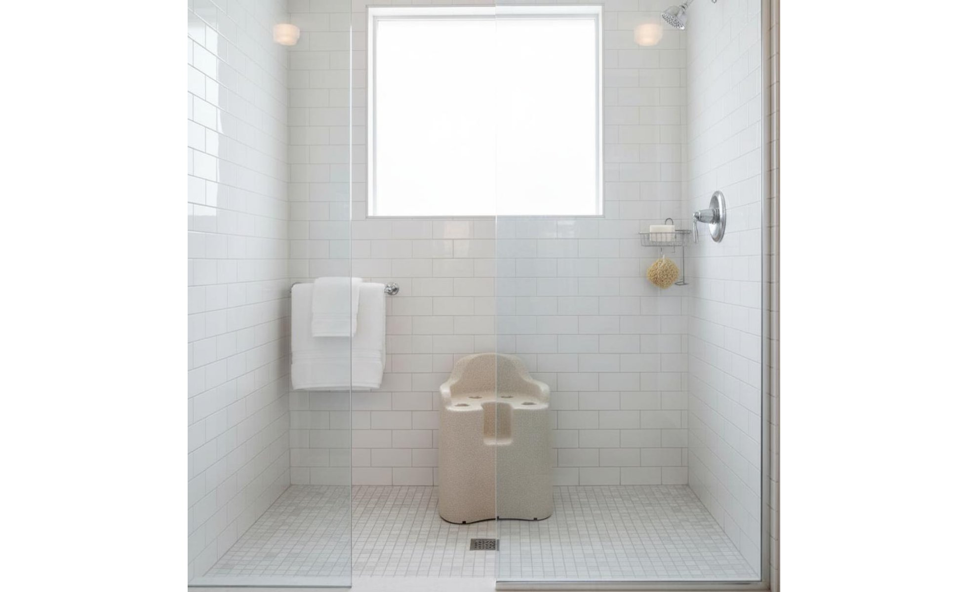 Expanded Polypropylene Shower Chair Waterproof Anti-Slip Bath Stool Strong